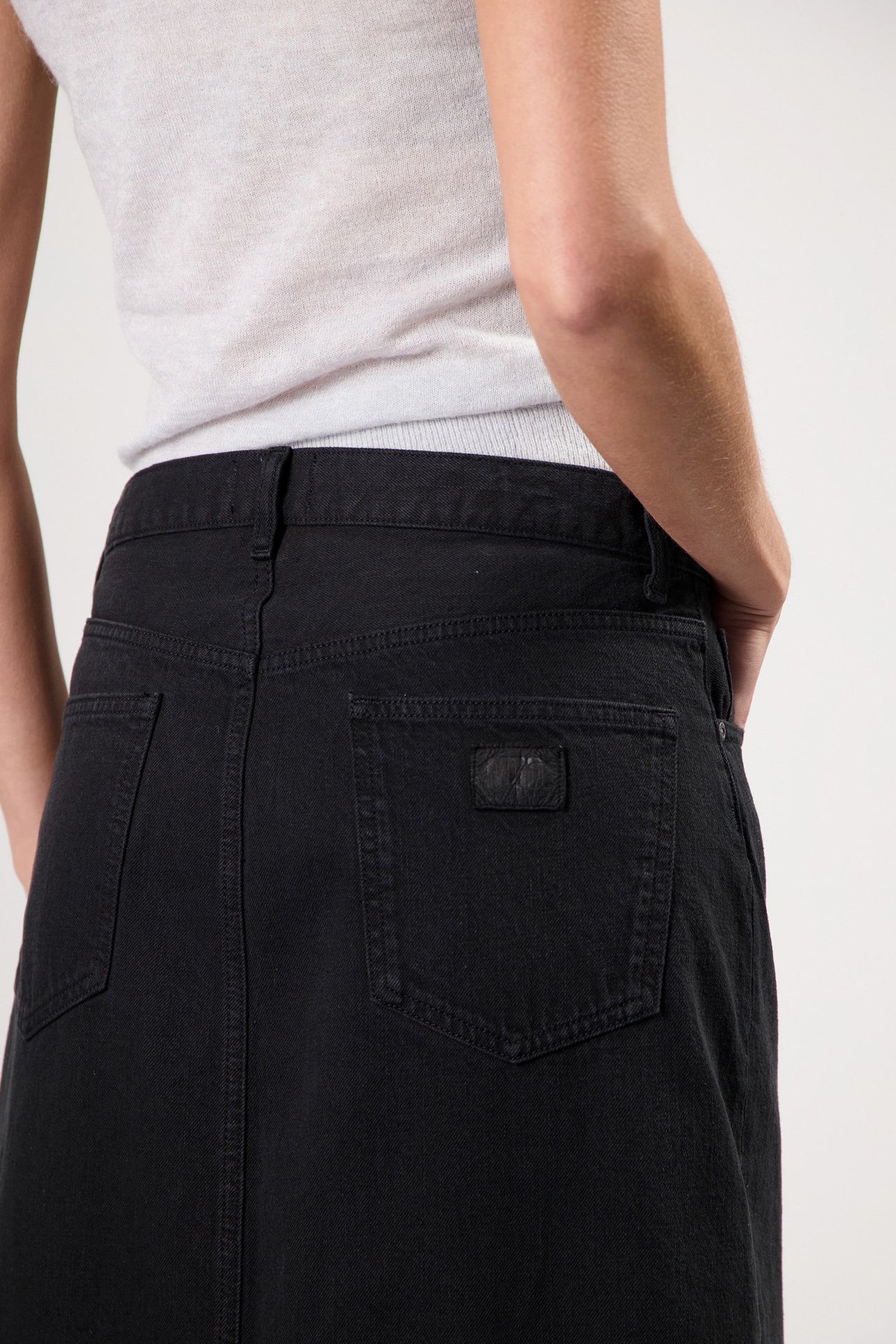 LENA LONG SKIRT NERO NERO 6