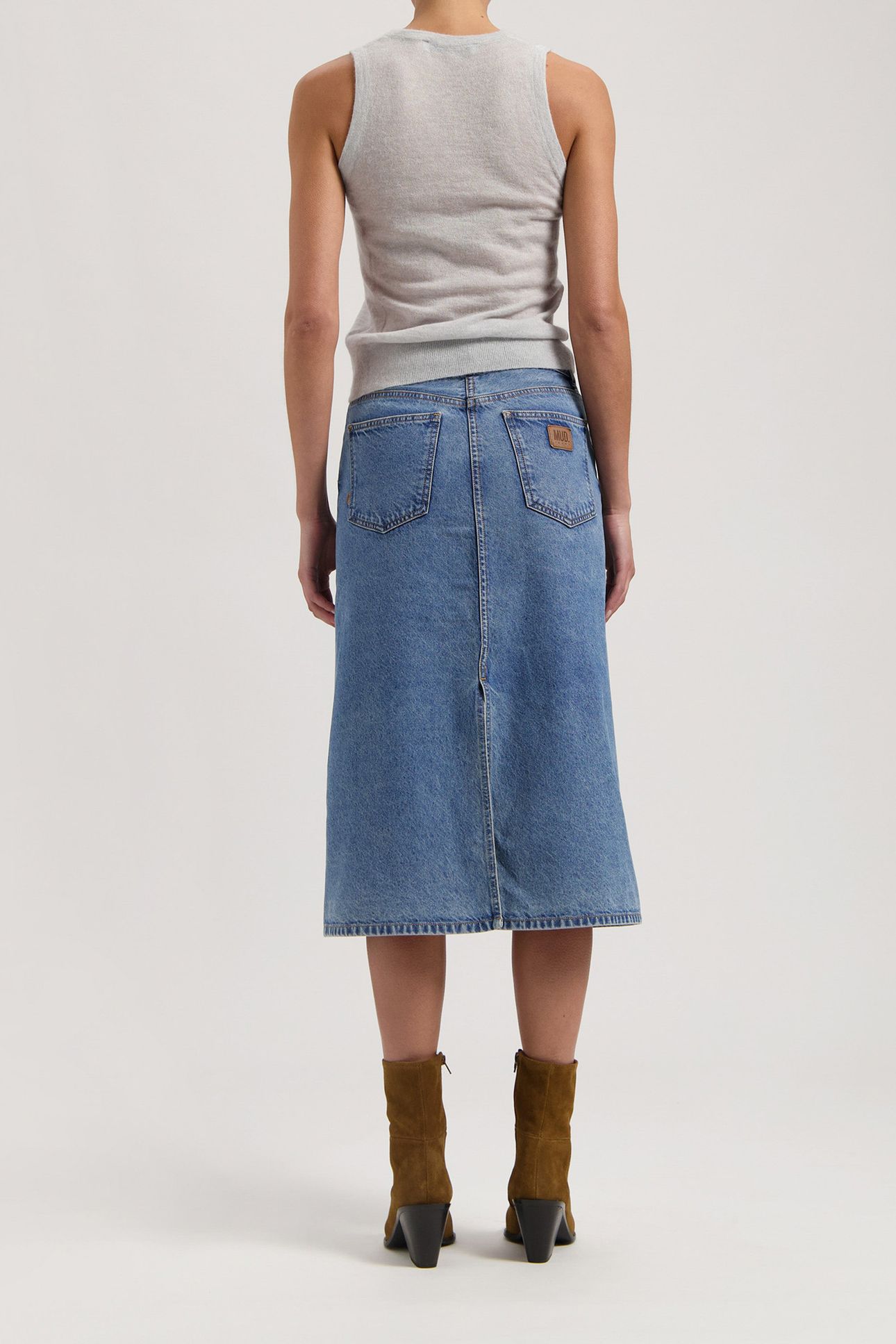 GWEN MID SKIRT STONE VINTAGE 4