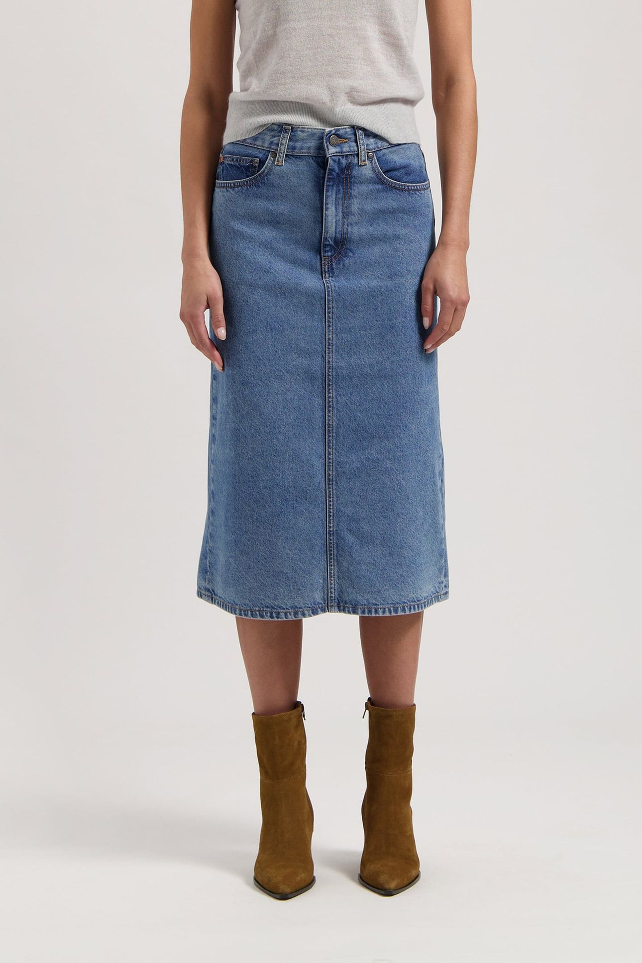 GWEN MID SKIRT STONE VINTAGE 1