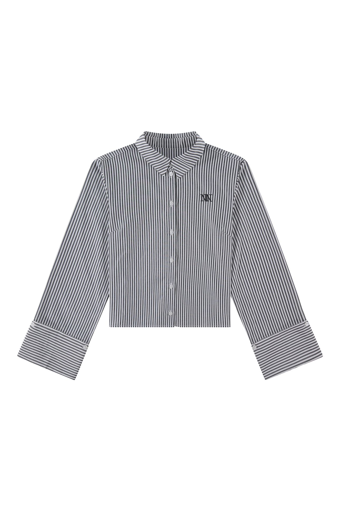 NOMI BLOUSE BLACK/OFF WHITE 2
