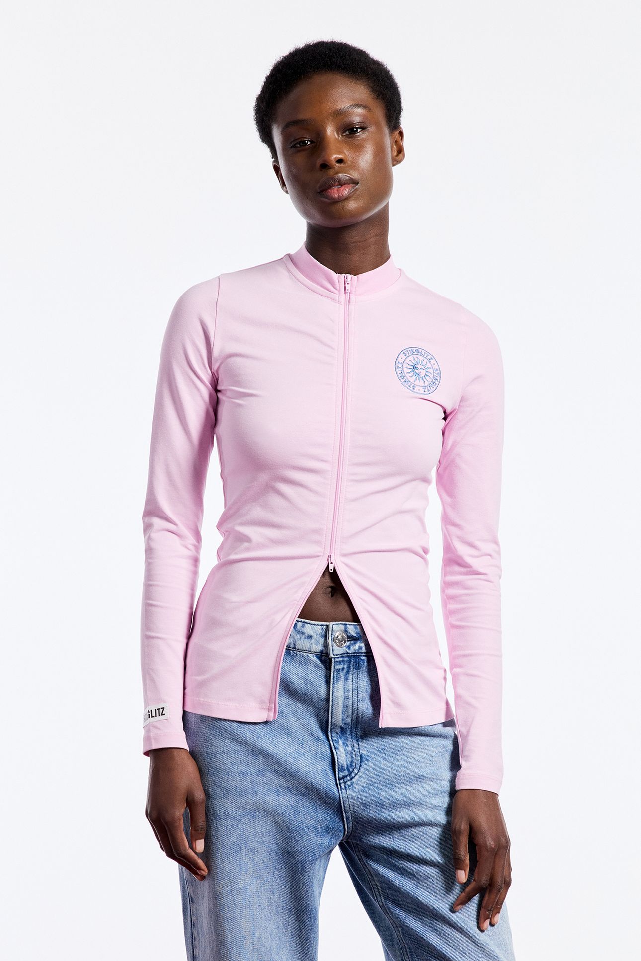 GABY ZIPPED LONGSLEEVE PINK 4