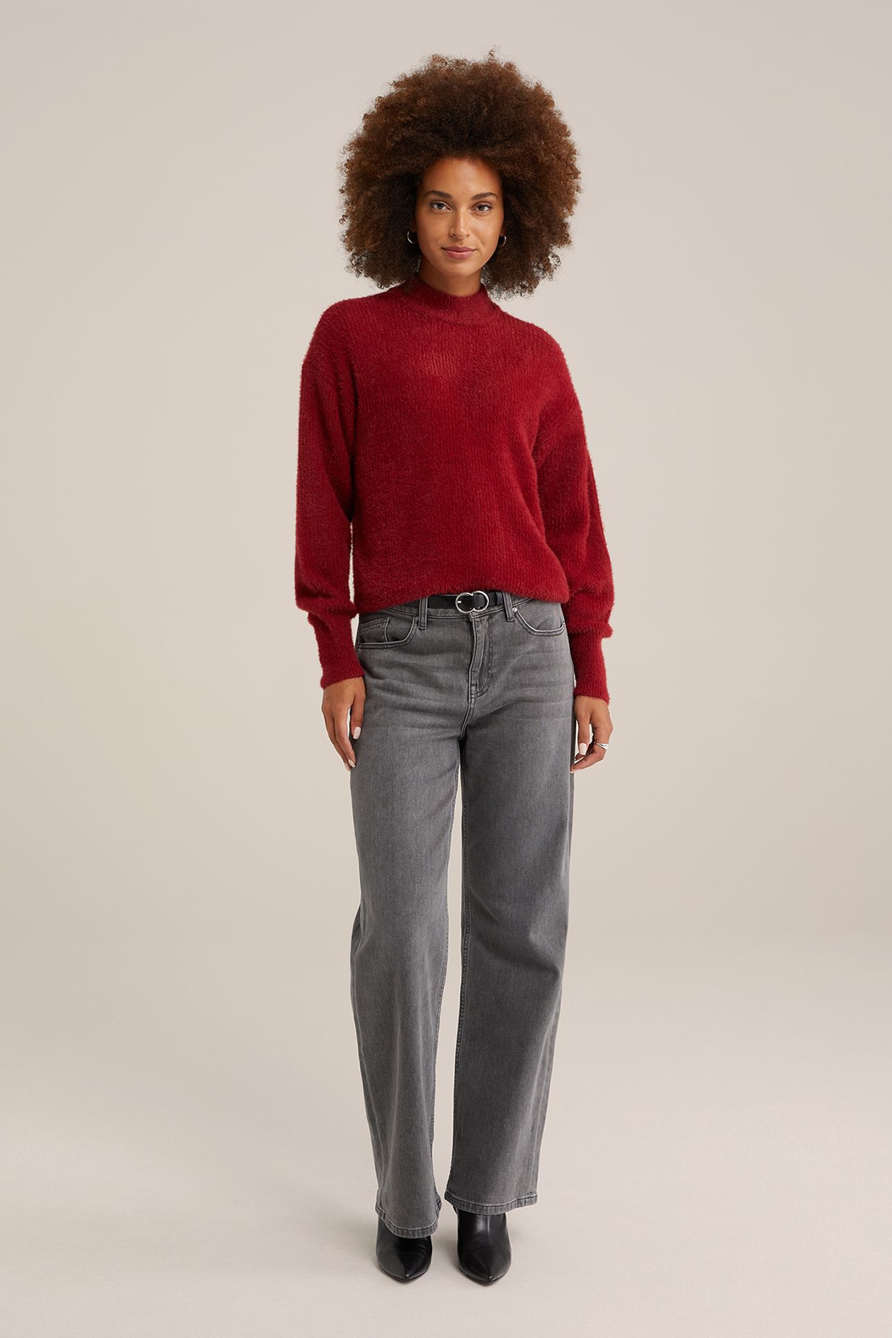 GEBREIDE TRUI VINTAGE RED 3