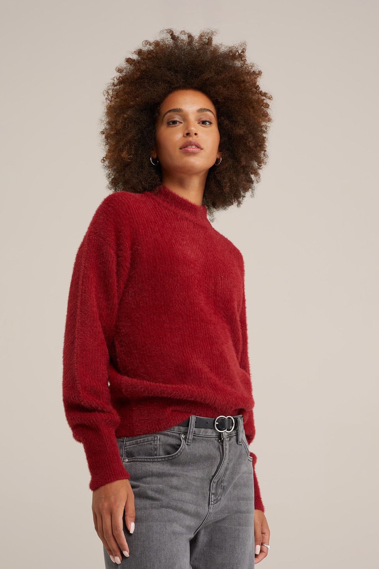GEBREIDE TRUI VINTAGE RED 5