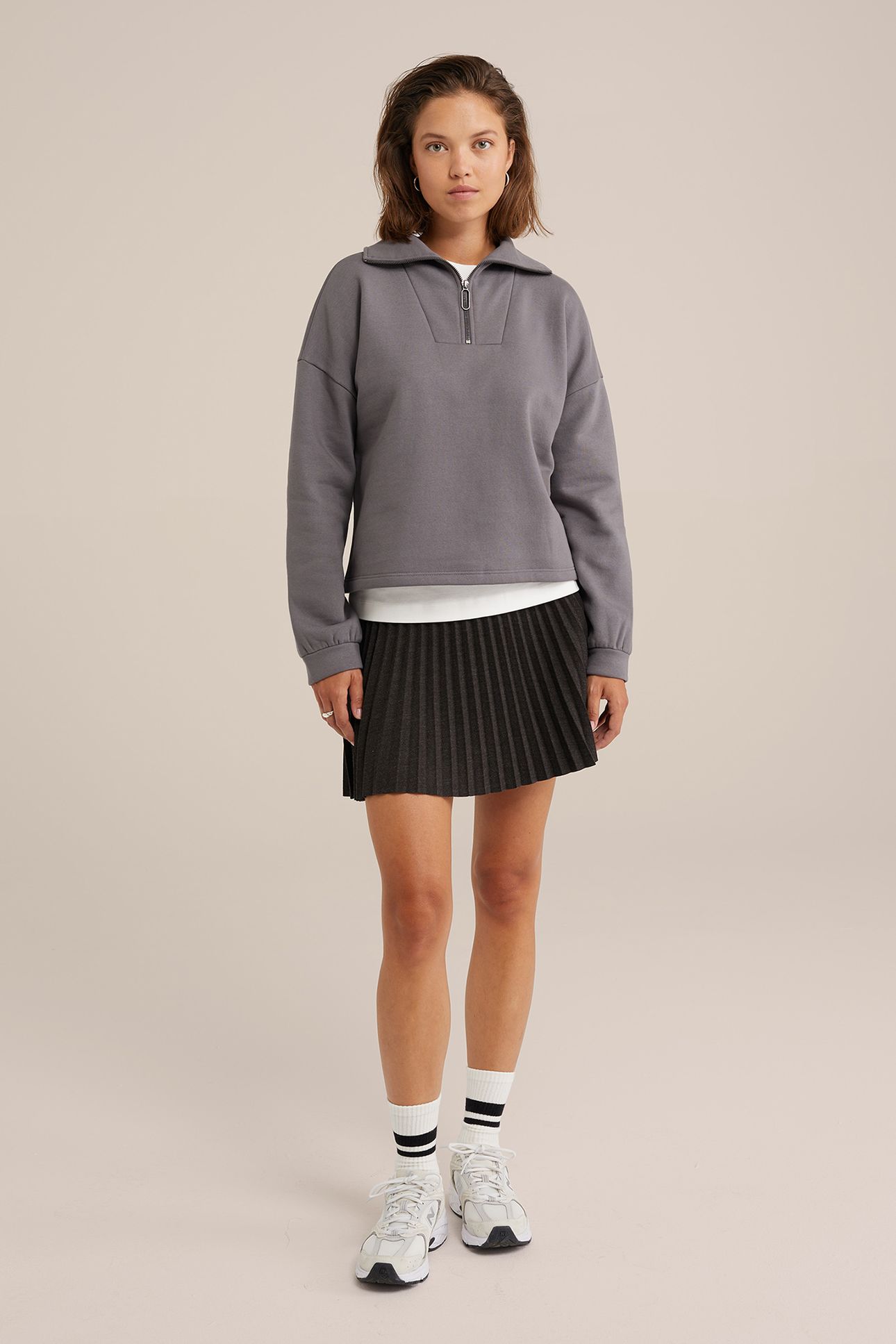 SKIRT MINI LENGTH DARK GREY 3