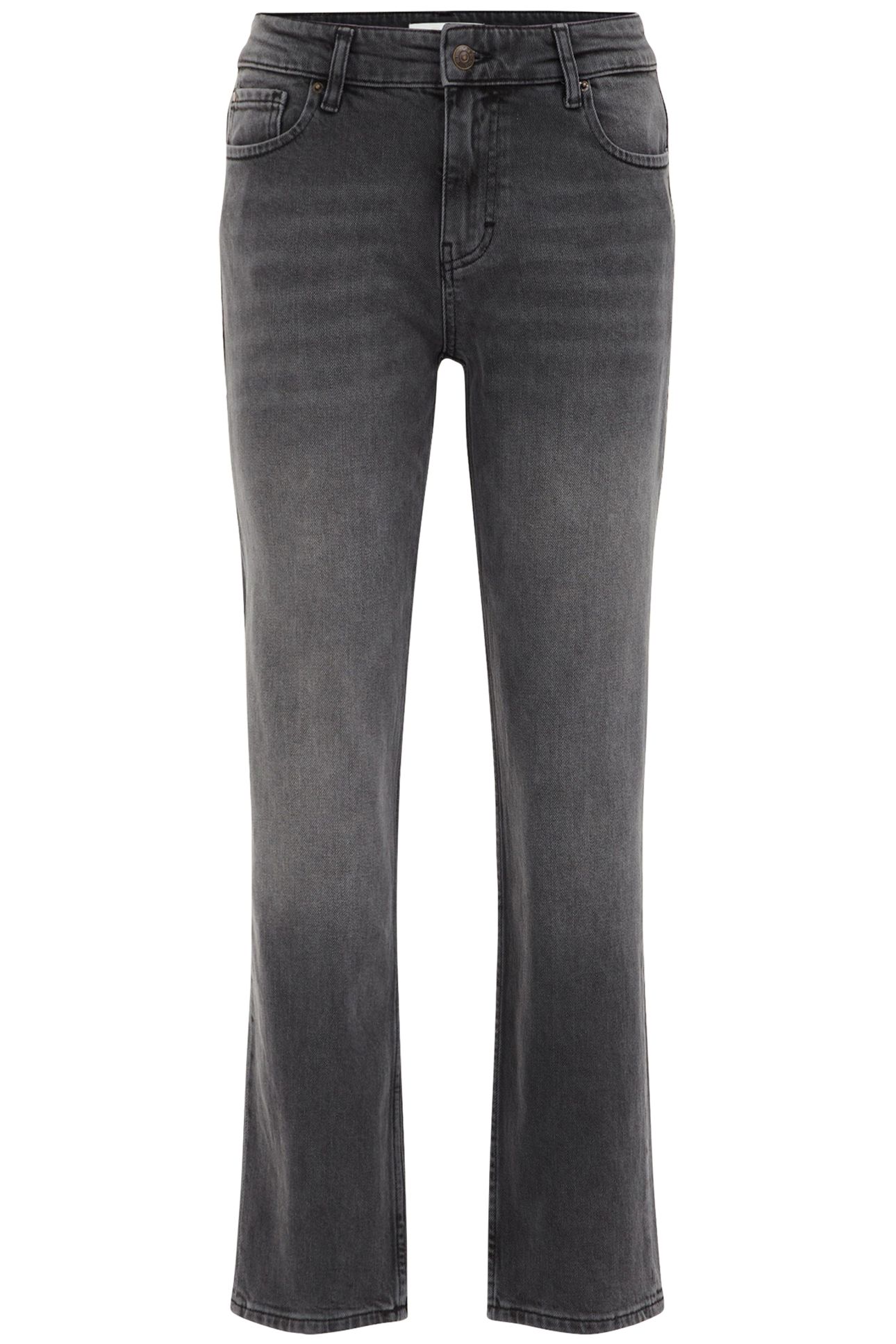 5-POCKET MID WAIST DARK GREY 4