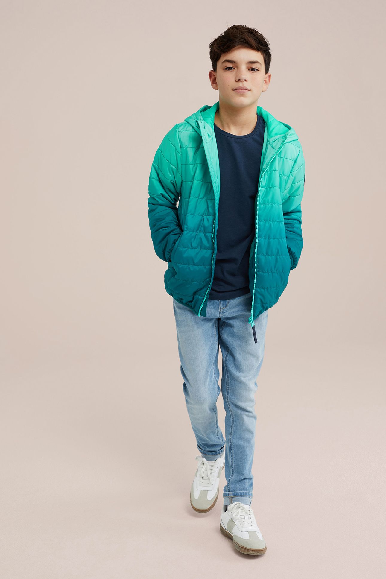 JACKET NORMAL LENGTH GREEN BLUE 2