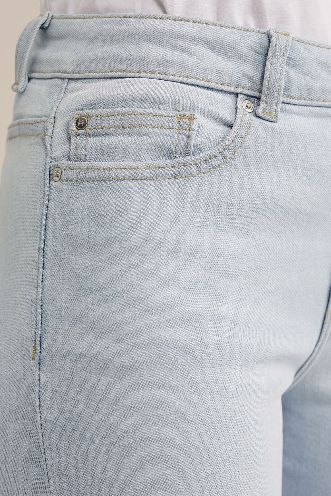 5-POCKET MID WAIST LIGHT BLUE 5