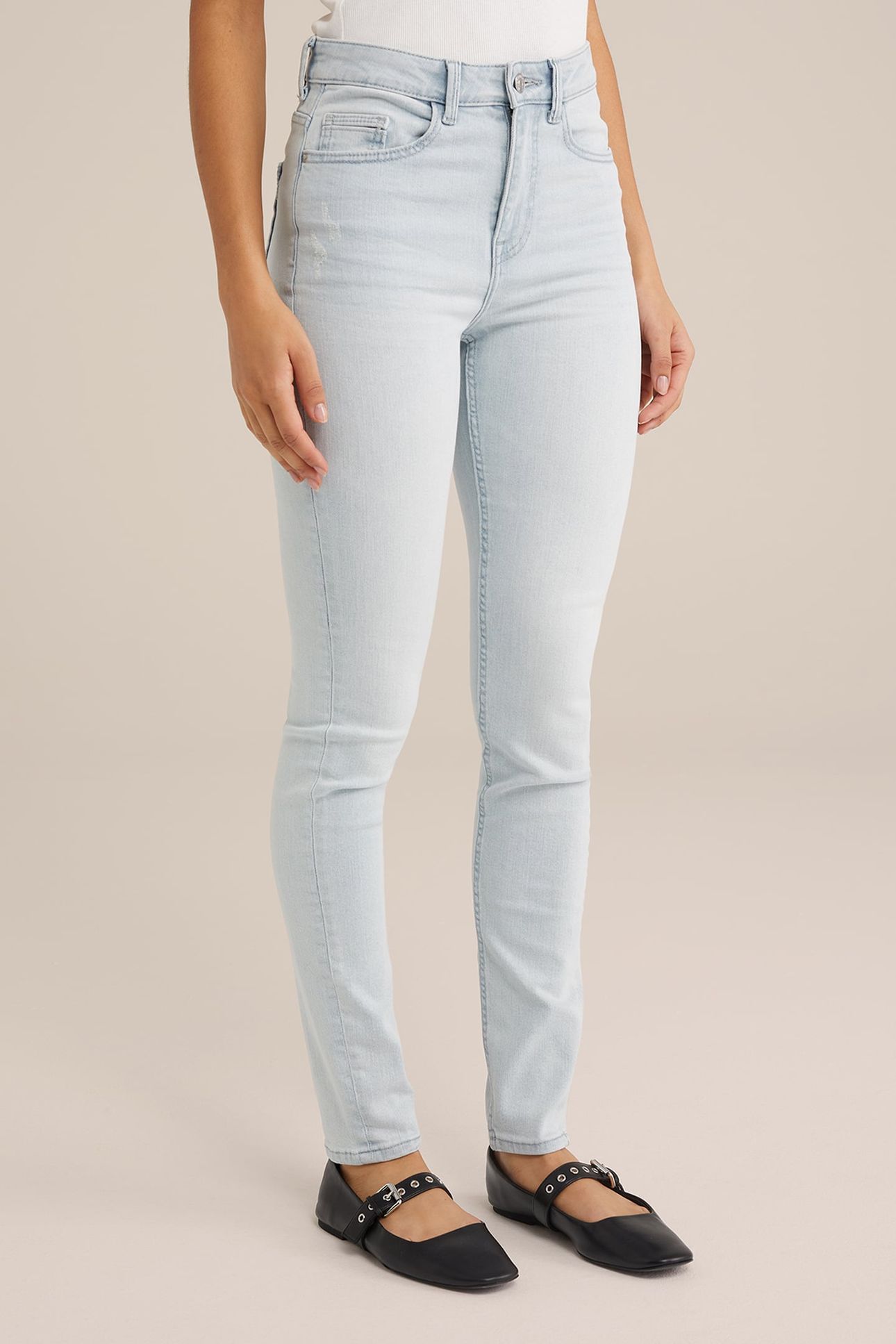 5-POCKET HIGH WAIST LIGHT BLUE 1
