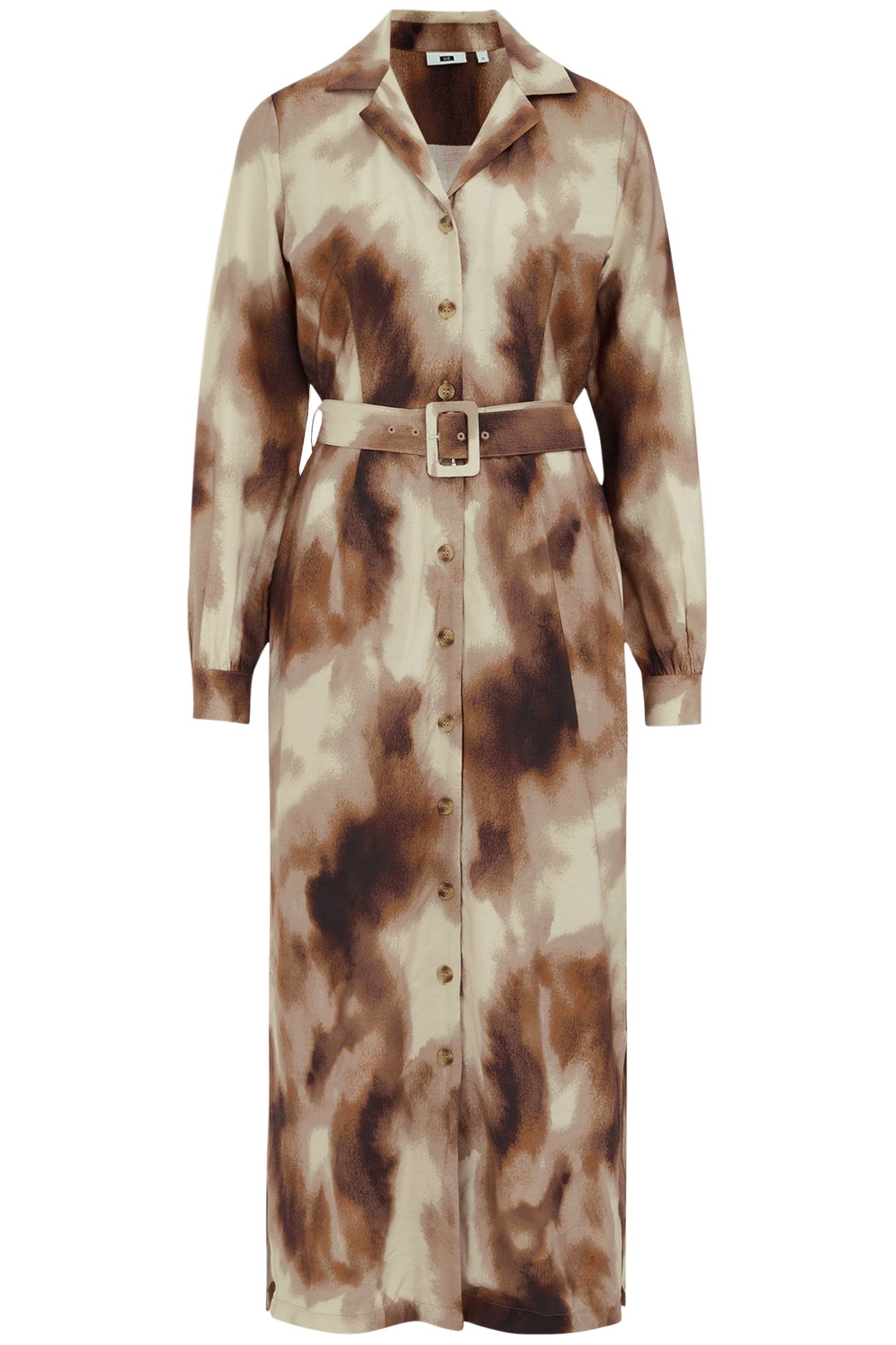 DRESS MID LENGTH BROWN 3