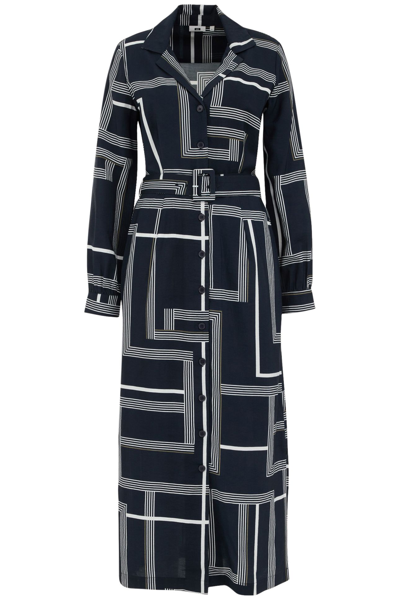 DRESS MID LENGTH NAVY BLUE 3