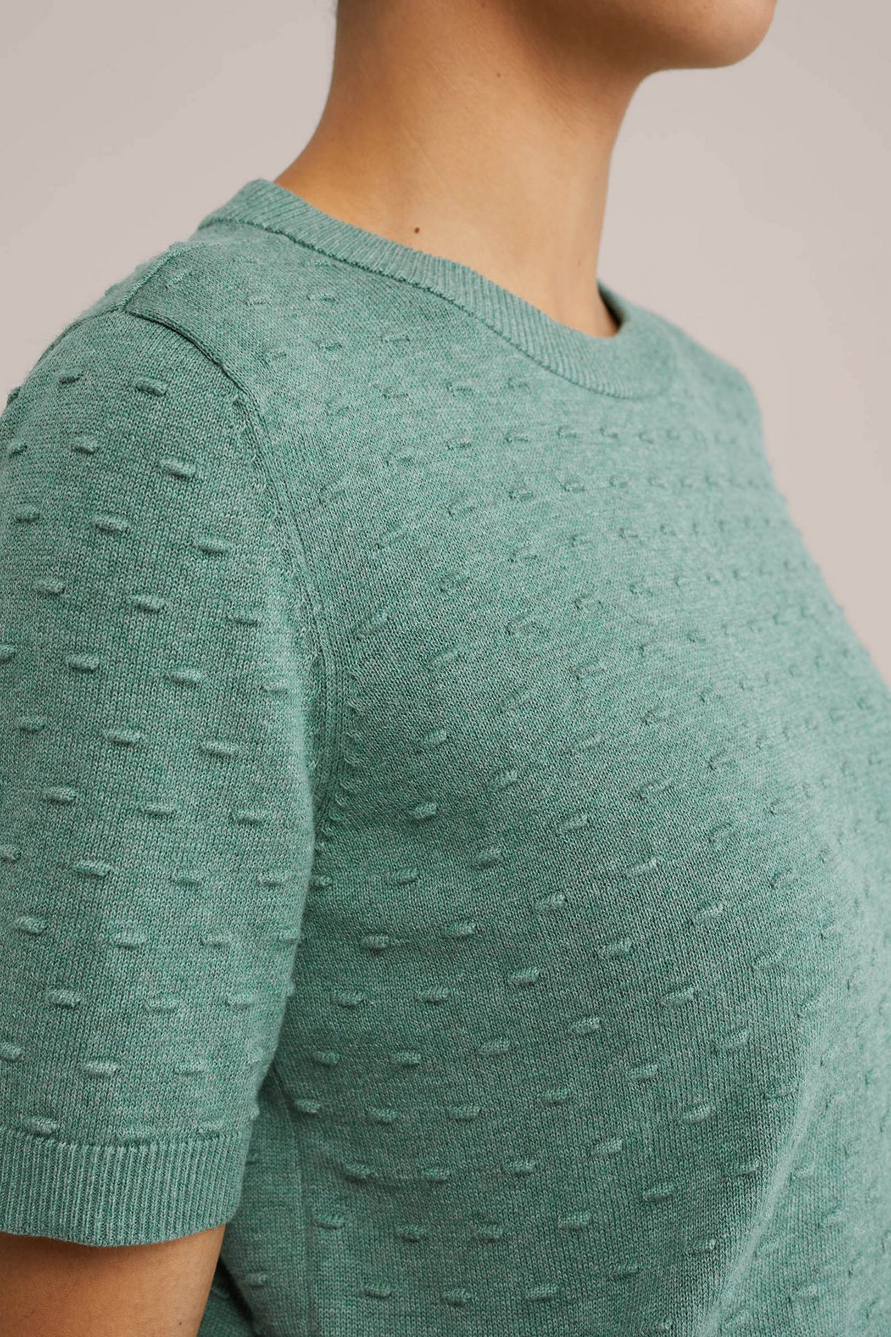 KNITTED PULLOVER LIGHT GREEN 5