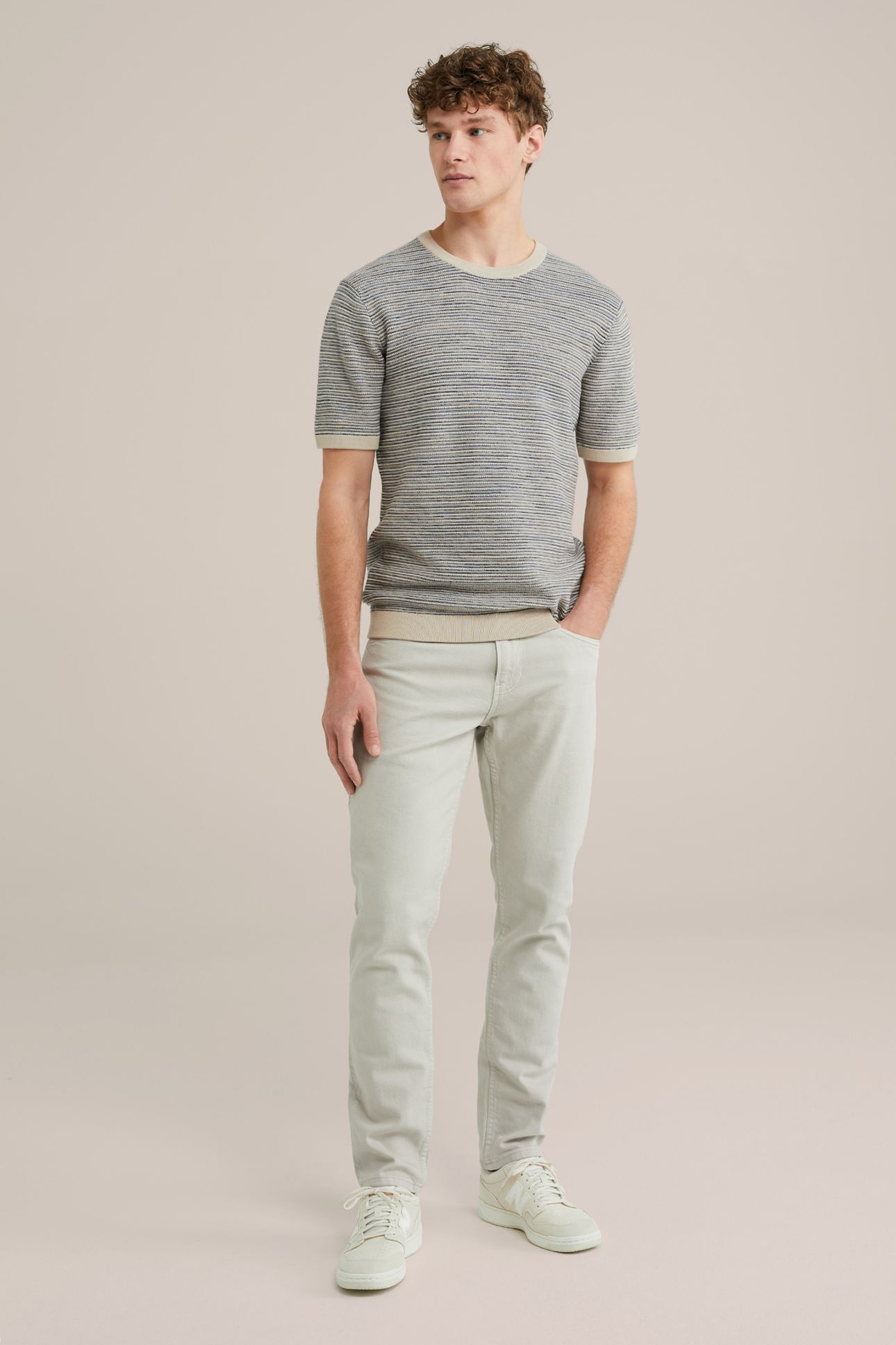 5-POCKET MID WAIST BEIGE 3