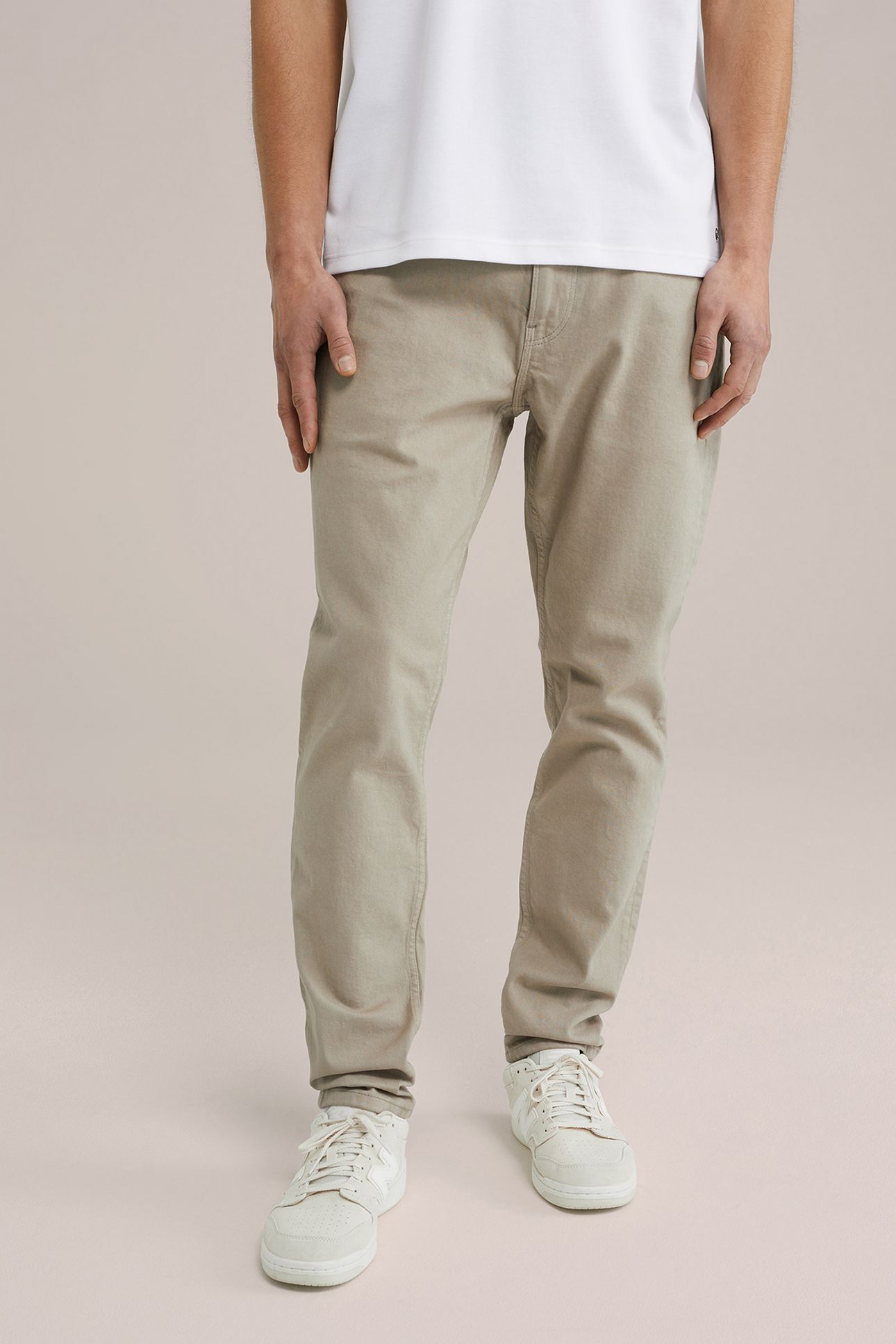 5-POCKET MID WAIST LIGHT BROWN 1