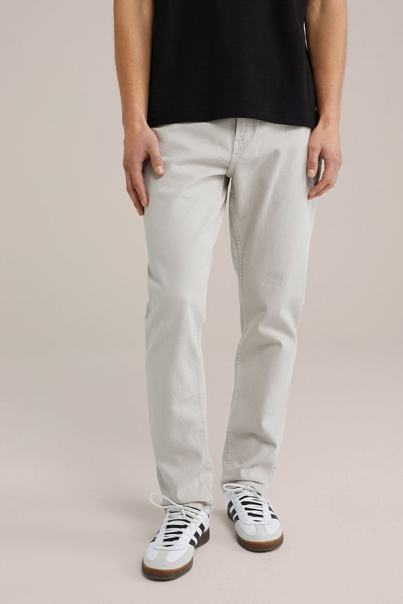 5-POCKET MID WAIST BEIGE 1