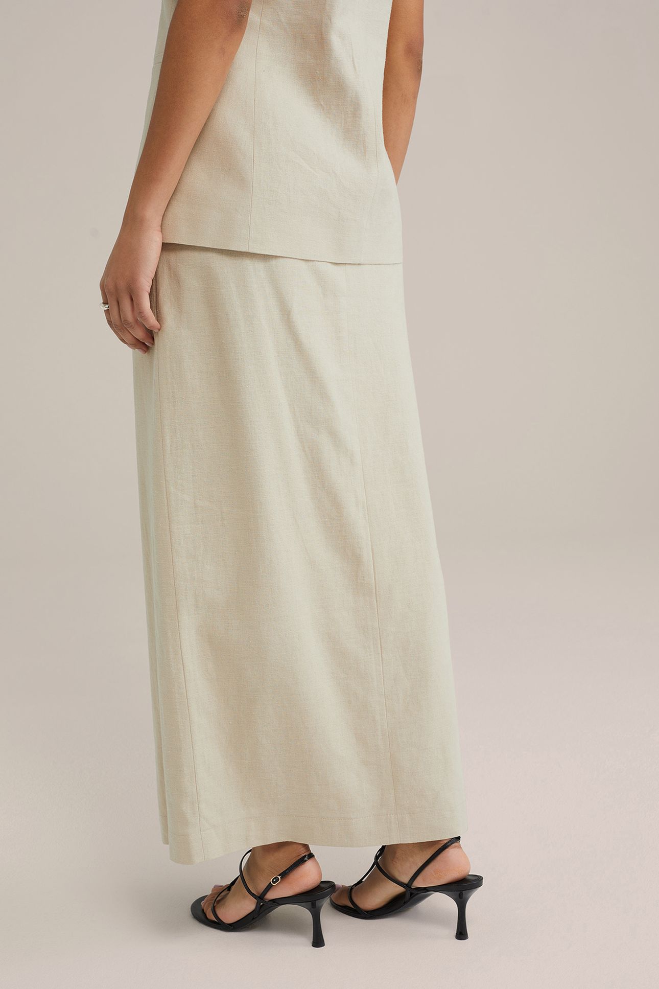 SKIRT MAXI LENGTH BEIGE 2
