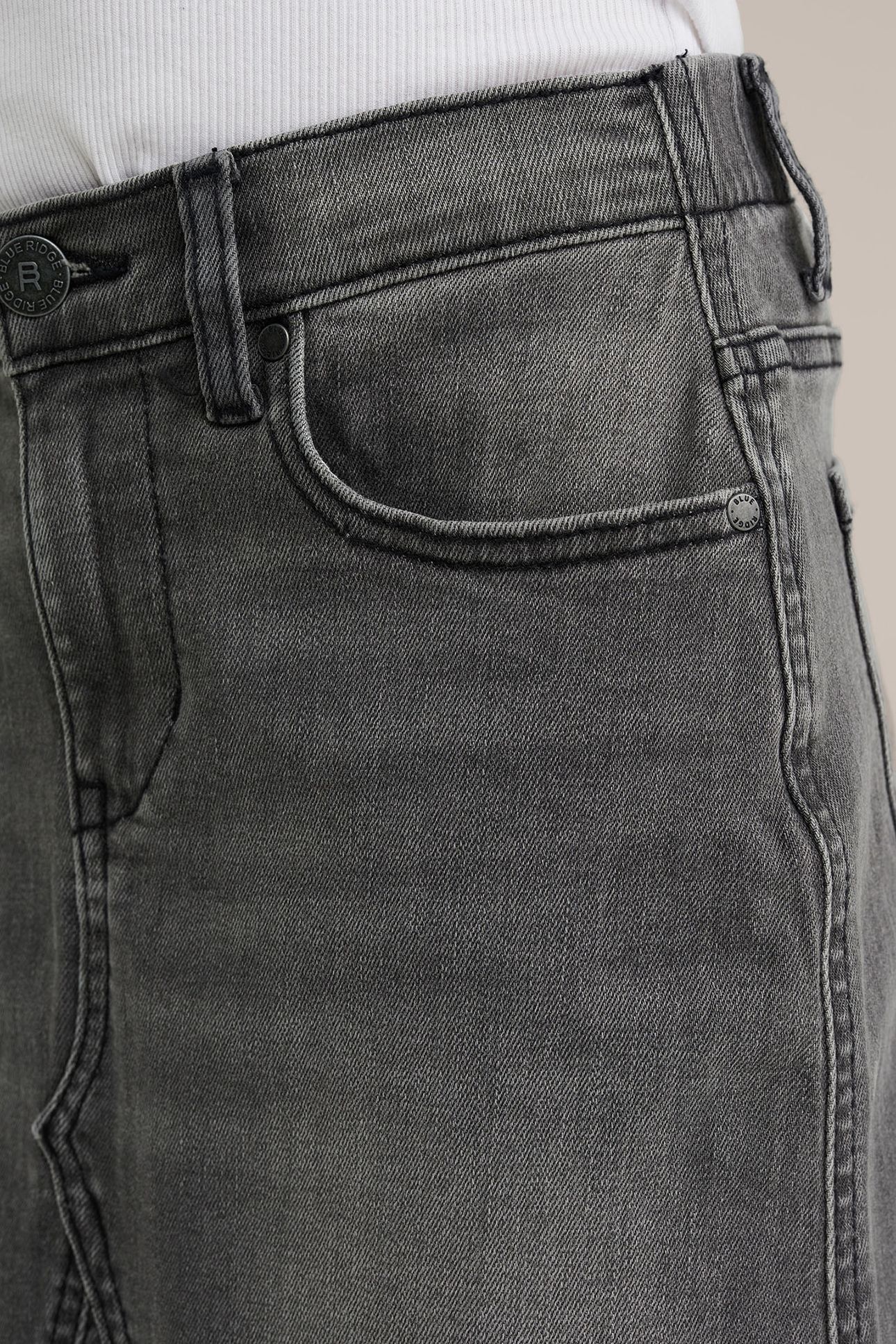 SKIRT MEDIUM LENGTH BLENDED DARK GREY 5