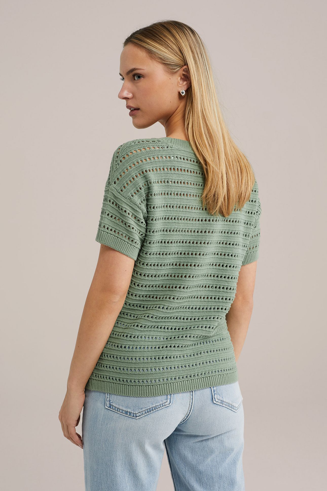 KNITTED PULLOVER LIGHT GREEN 2