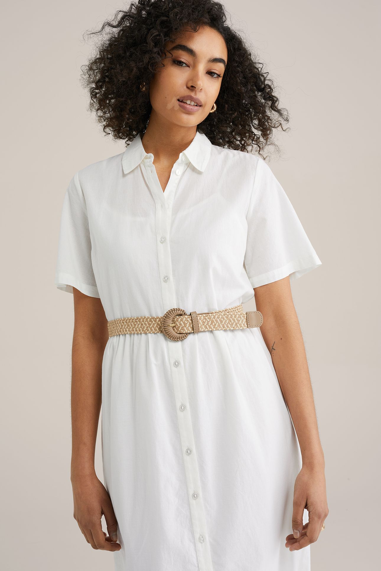DRESS MID LENGTH WHITE 5