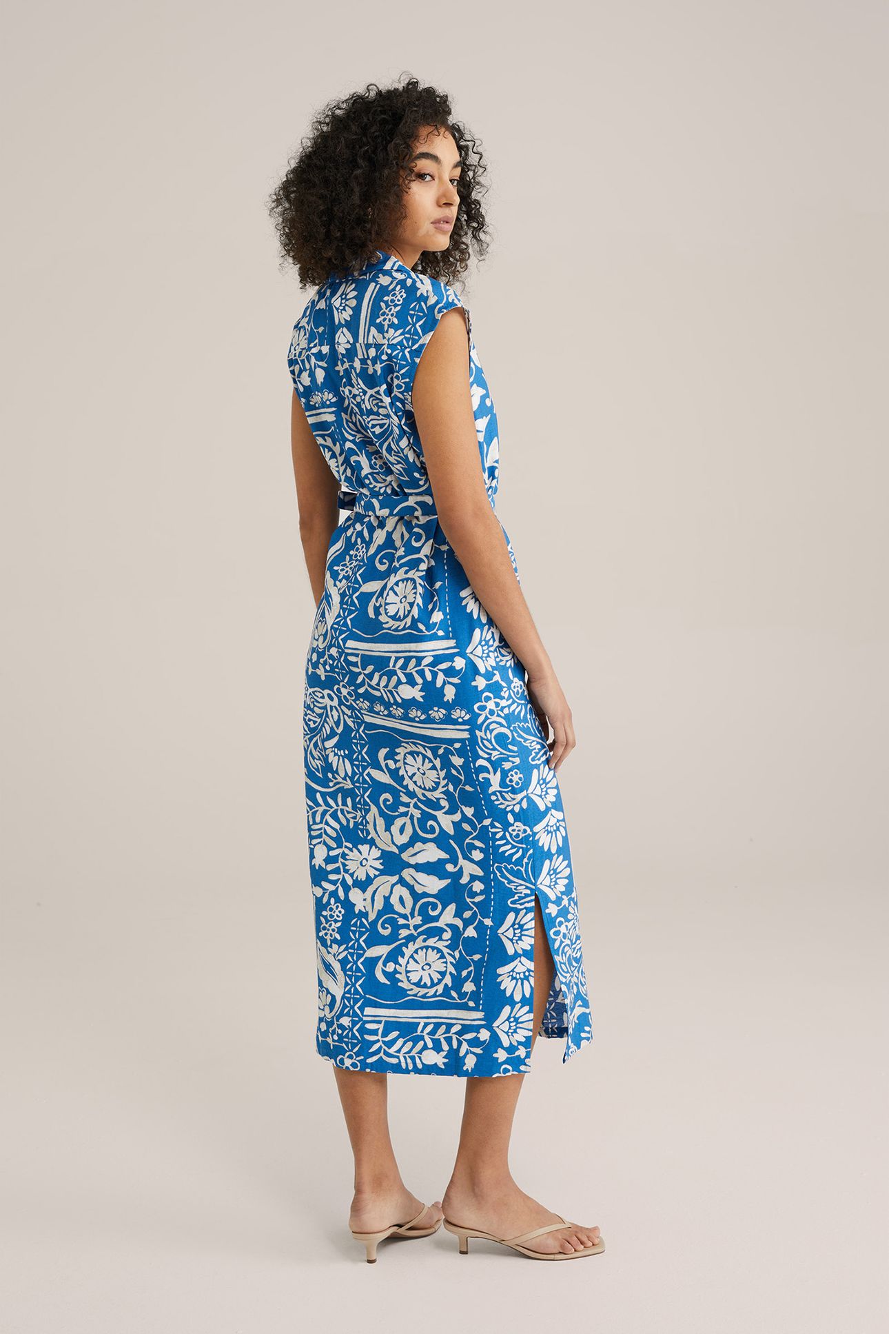 DRESS MID LENGTH COBALT BLUE 2