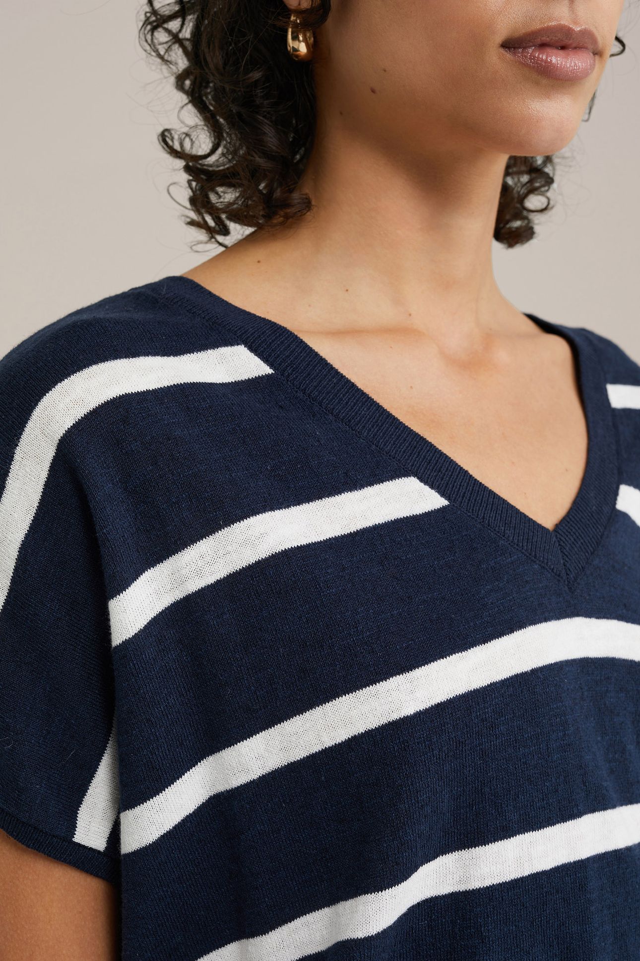 KNITTED PULLOVER DARK BLUE 6
