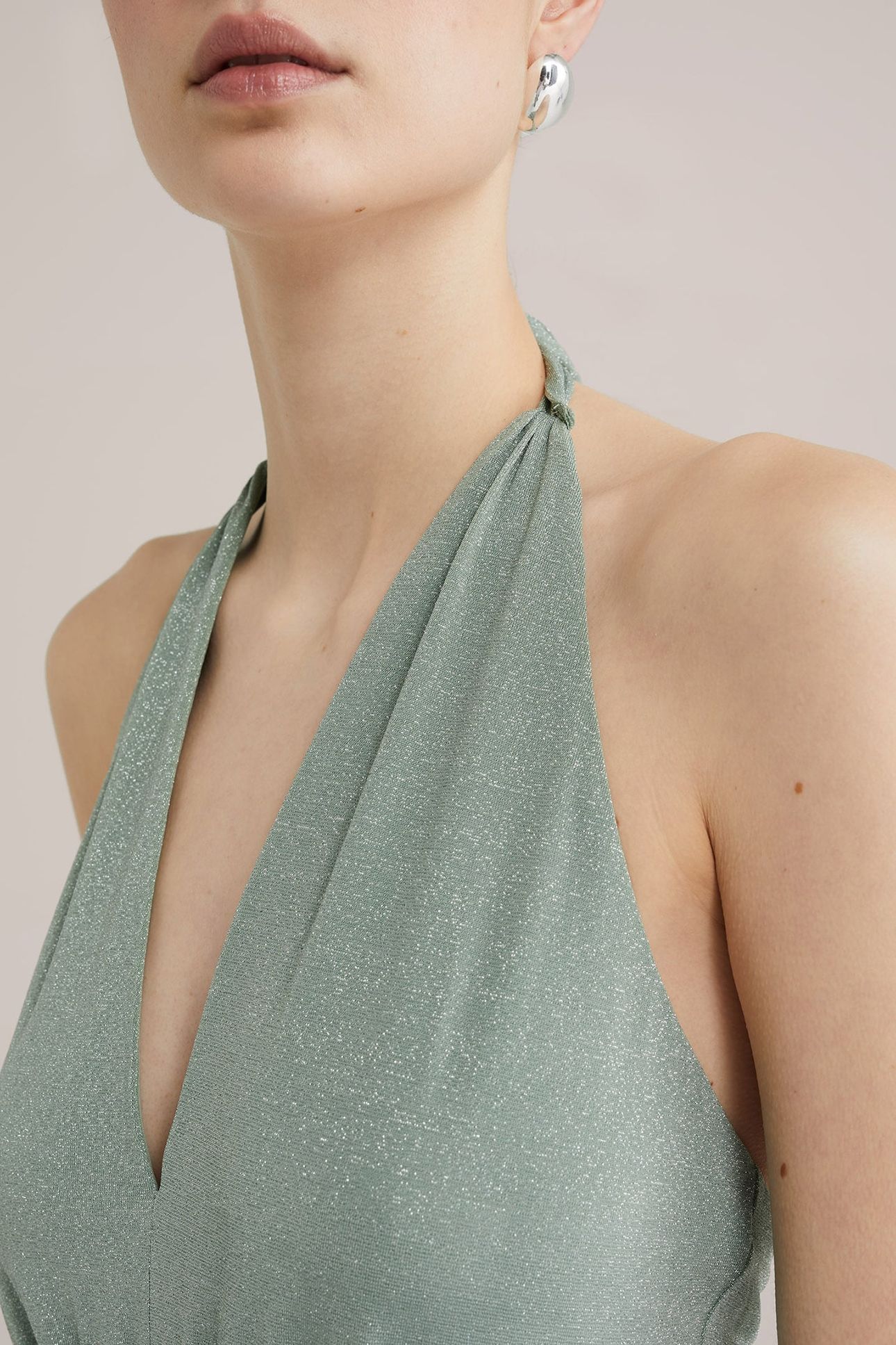 DRESS MAXI LENGTH LIGHT GREEN 5