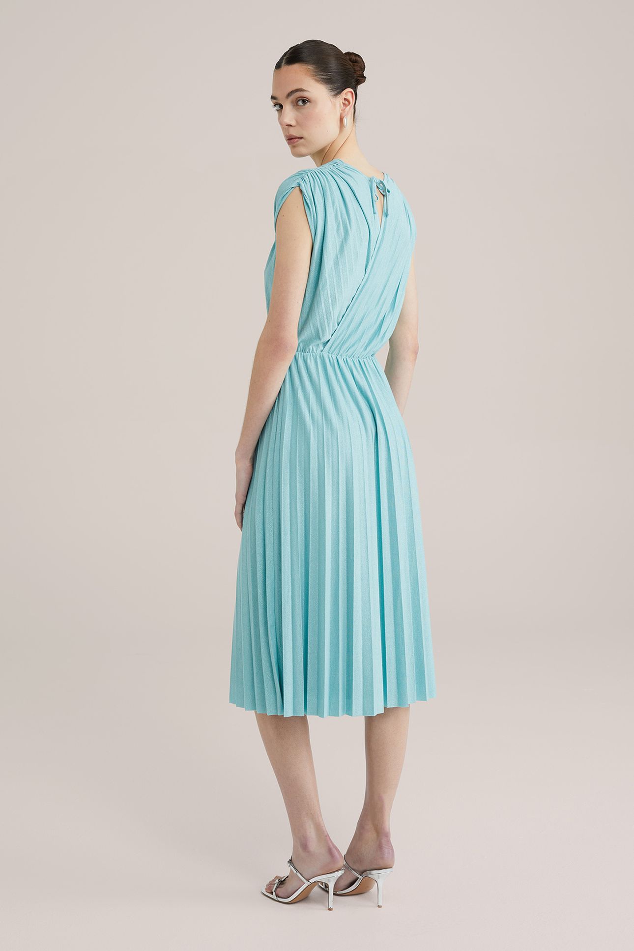 DRESS MID LENGTH ICE BLUE 2