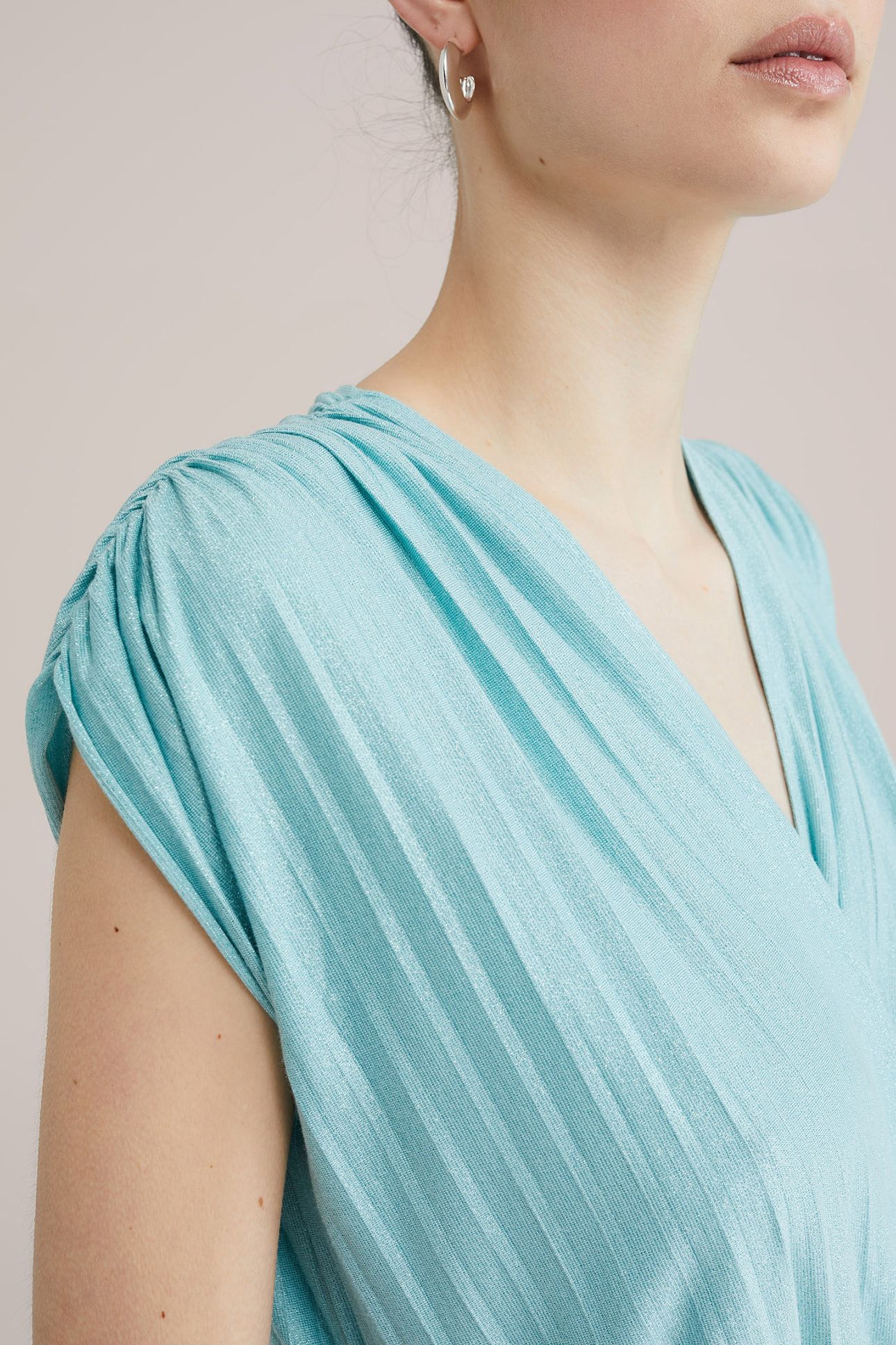 DRESS MID LENGTH ICE BLUE 5
