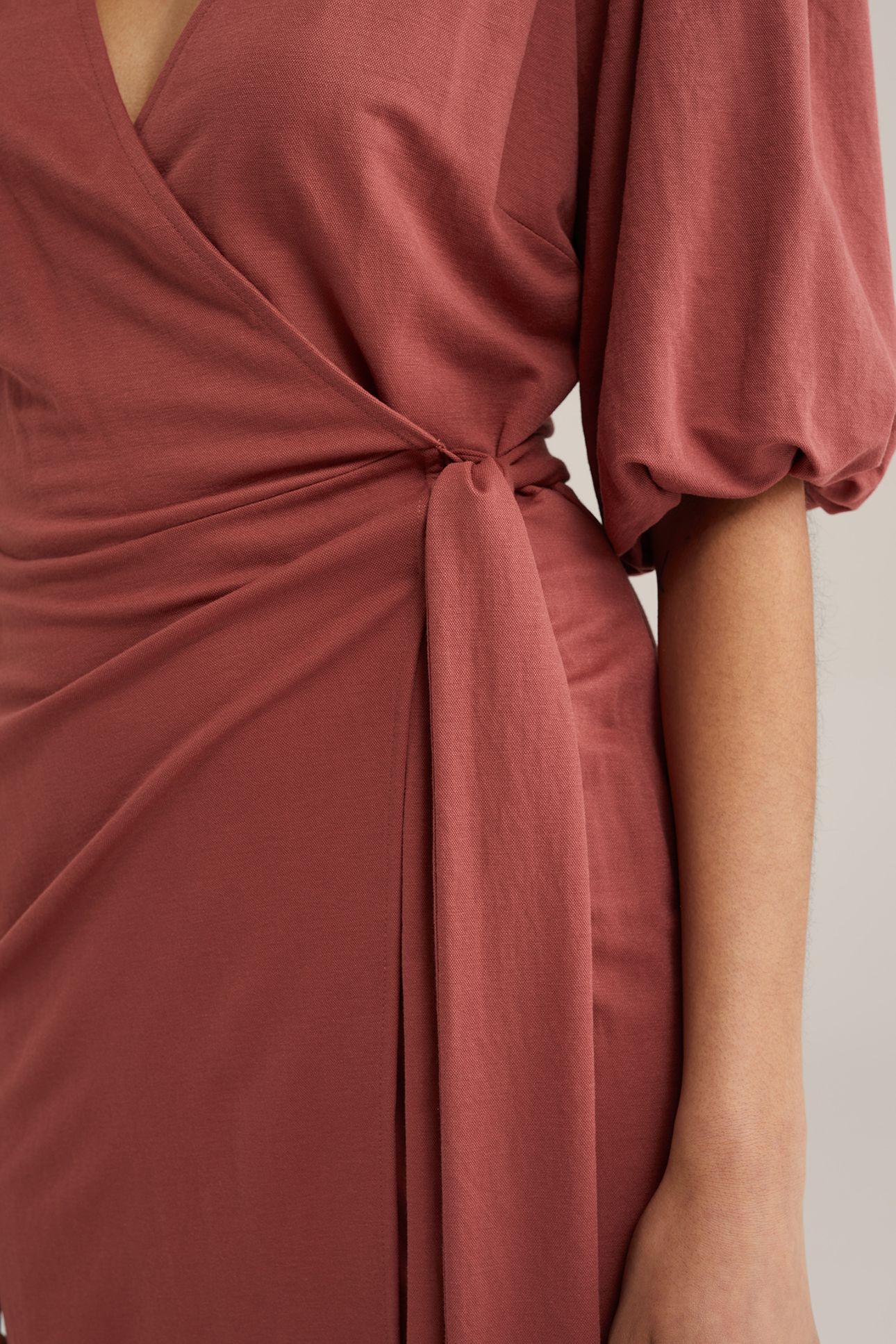 DRESS MID LENGTH VINTAGE RED 5