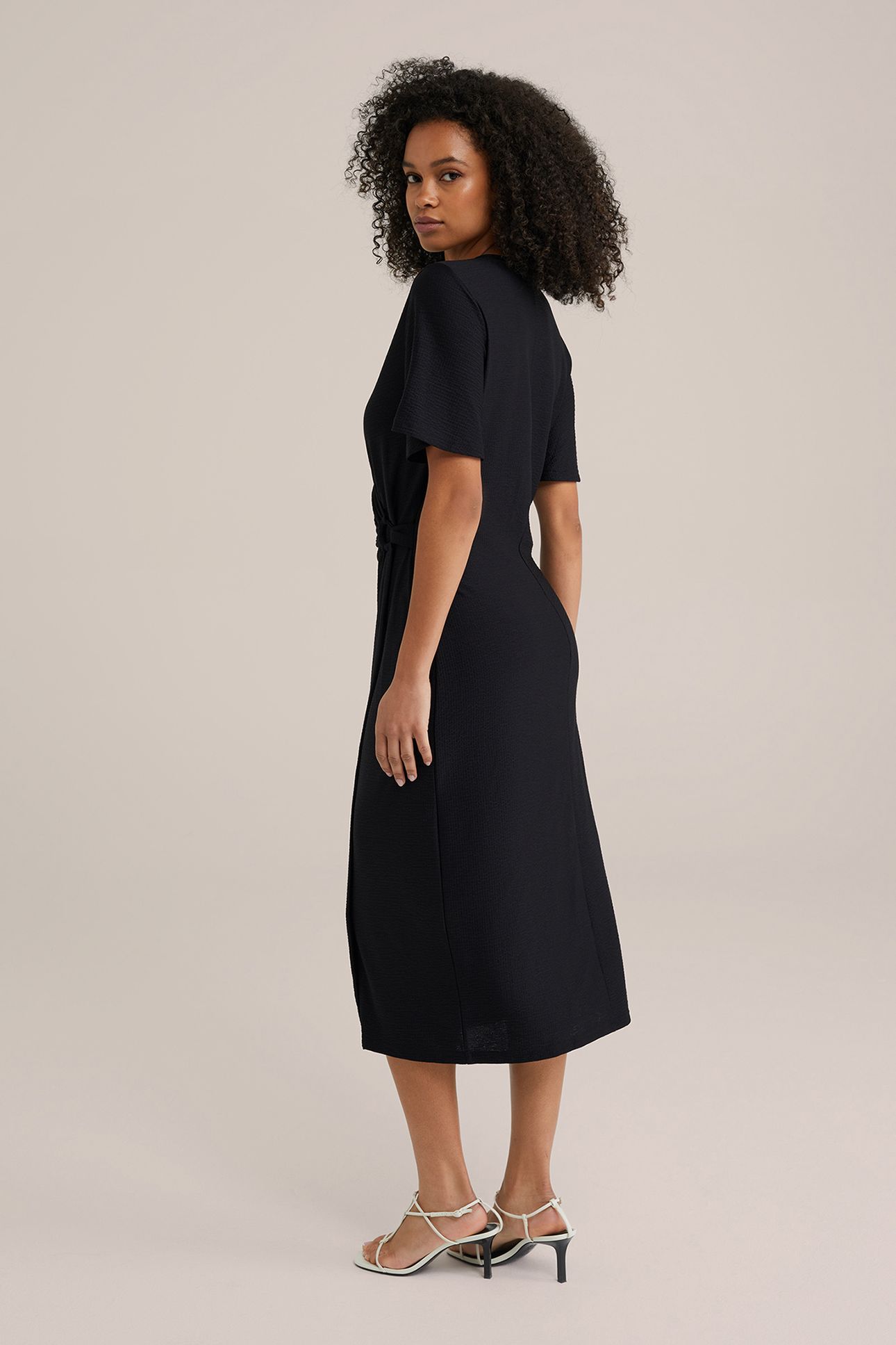 DRESS MID LENGTH BLACK 2