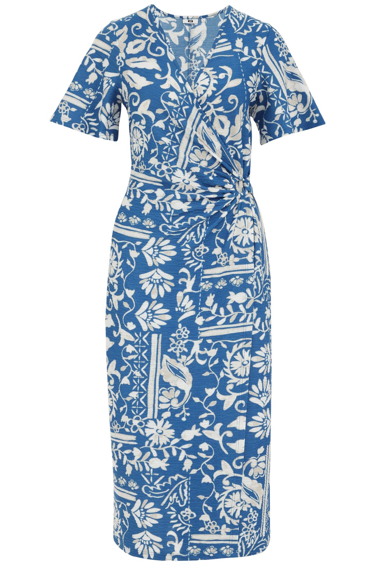 DRESS MID LENGTH BLUE 3