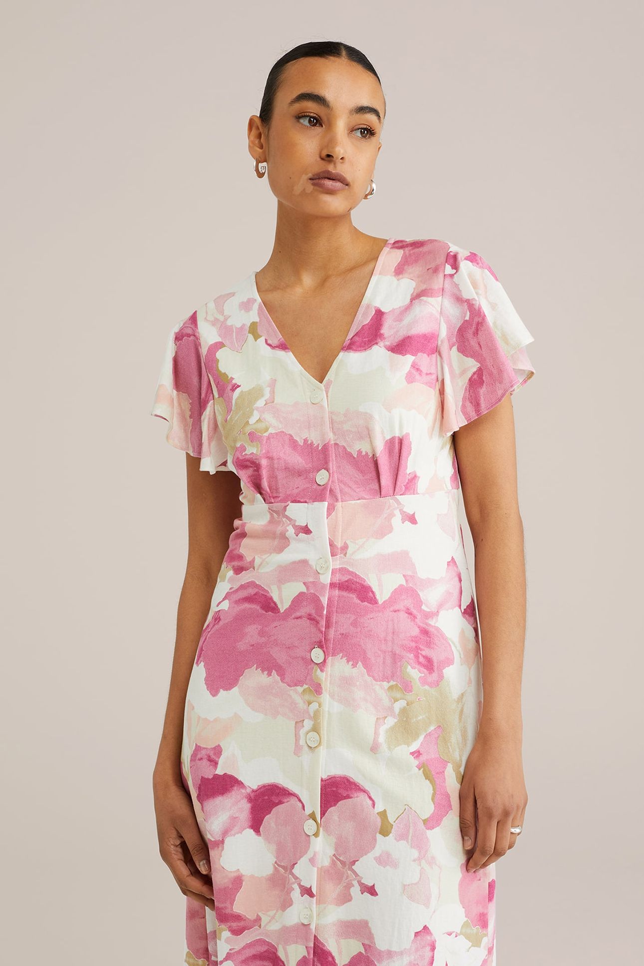 DRESS MID LENGTH PINK 4