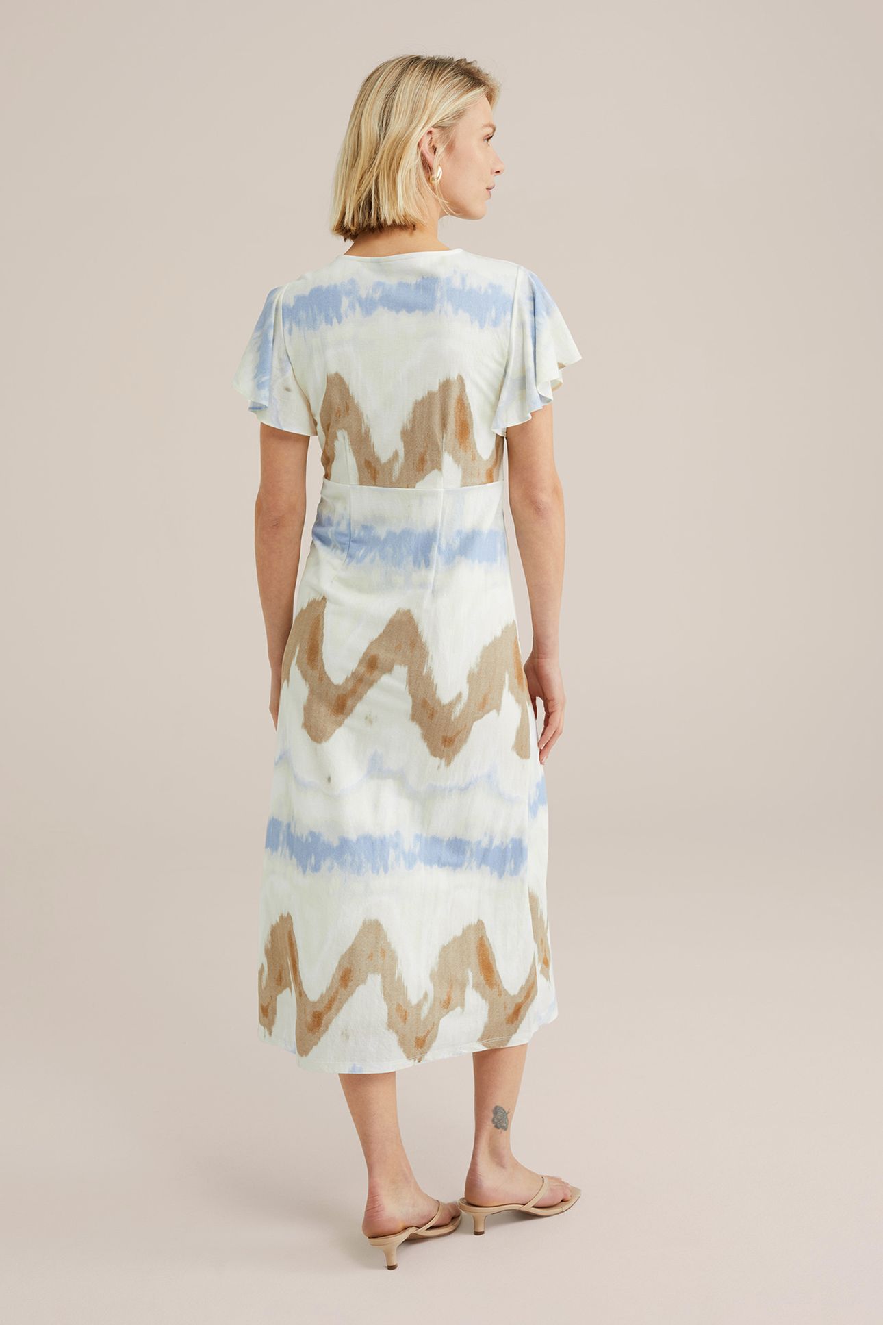 DRESS MID LENGTH BLUE 2
