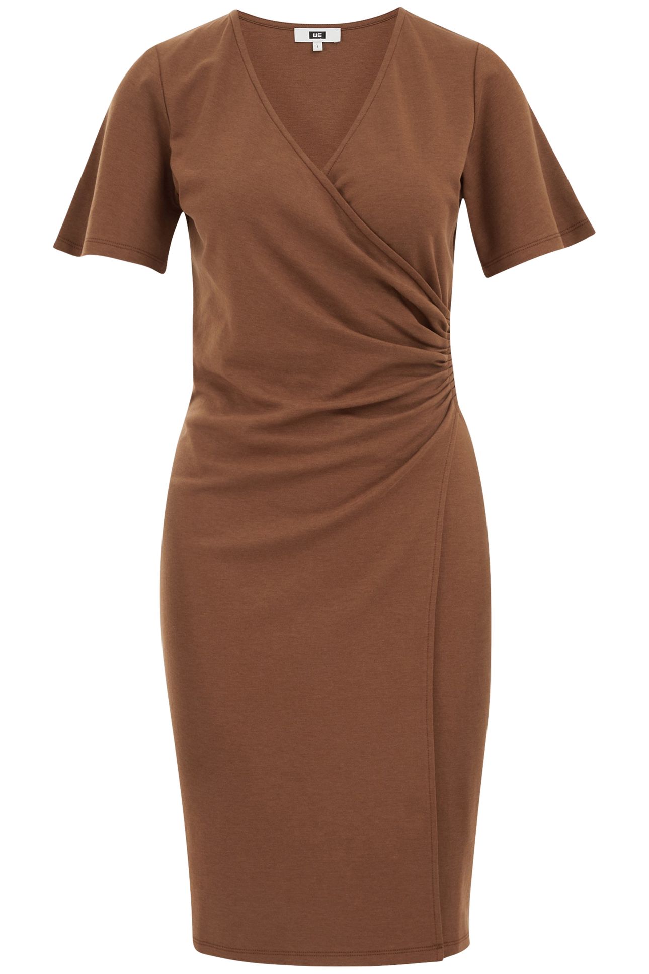DRESS MID LENGTH BROWN 4