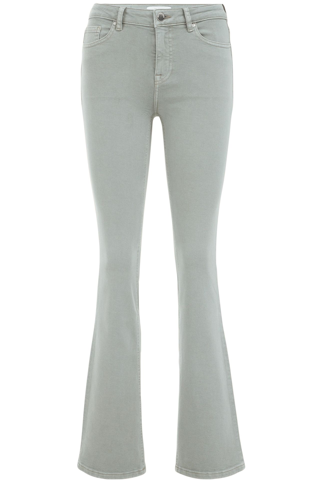 5-POCKET MID WAIST GREYISH GREEN 4