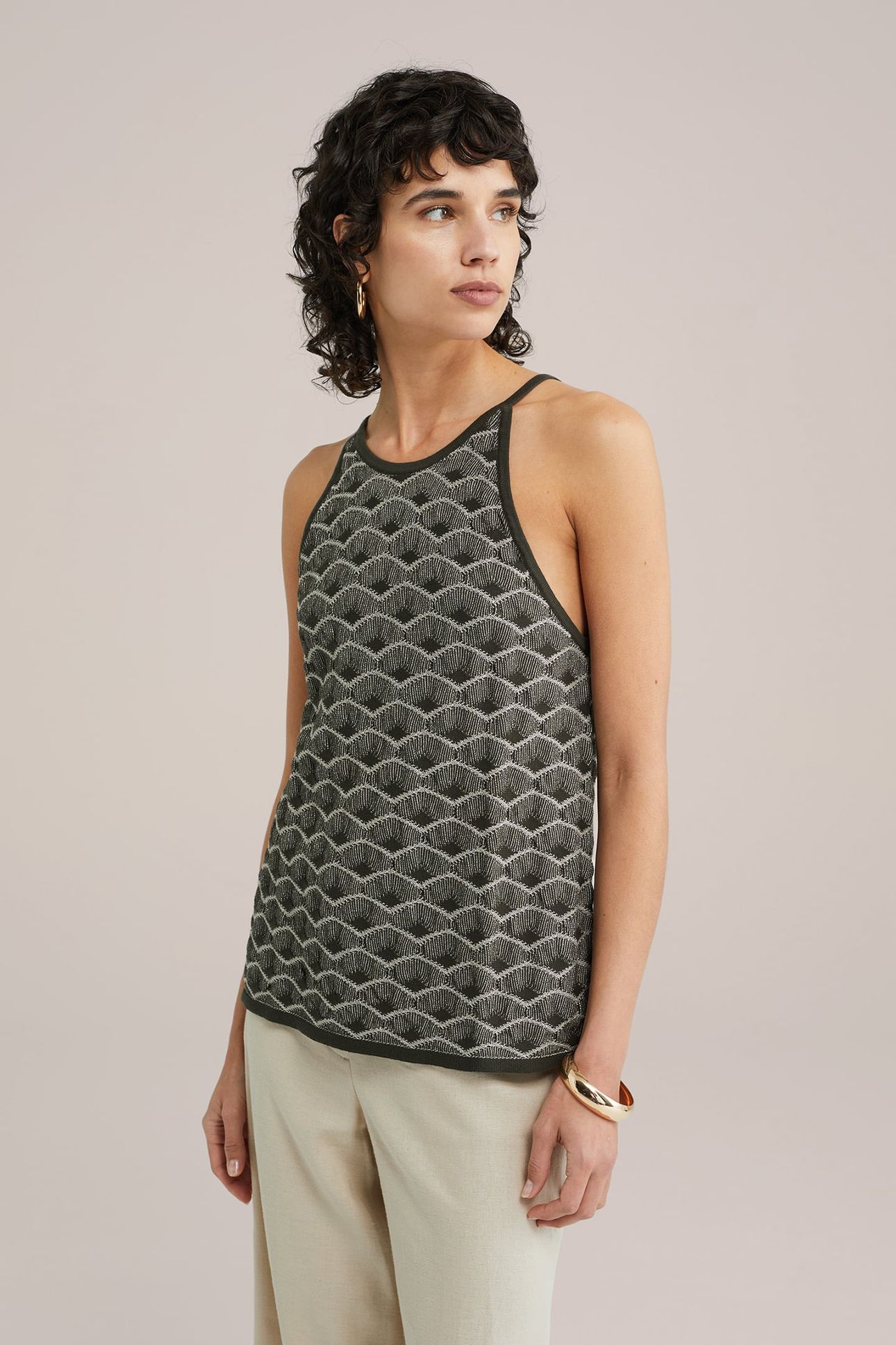 KNITTED PULLOVER DARK GREEN 1