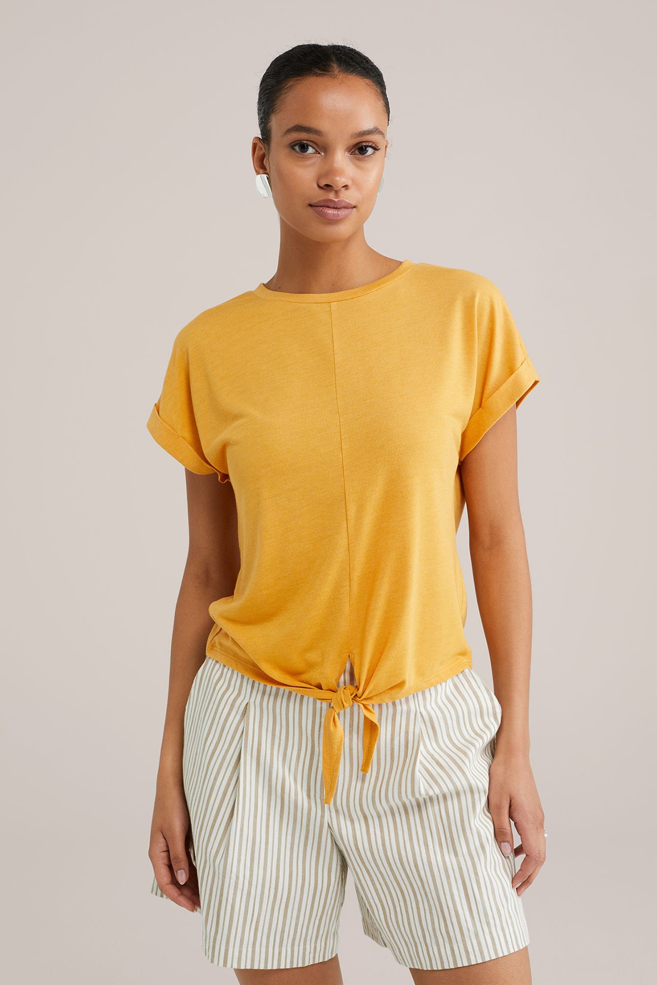 T-SHIRT MUSTARD YELLOW 1
