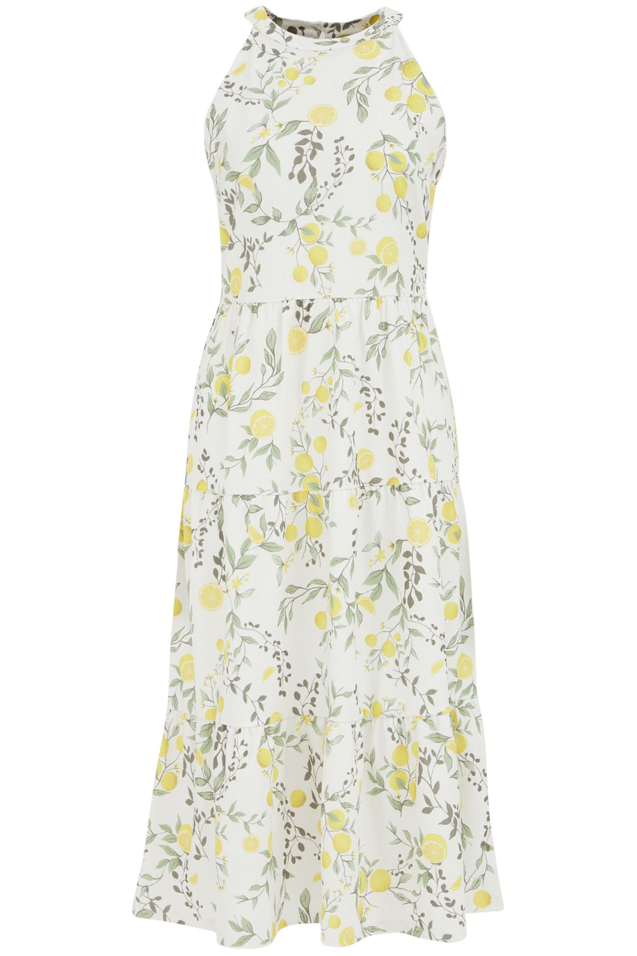 DRESS MID LENGTH YELLOW 3