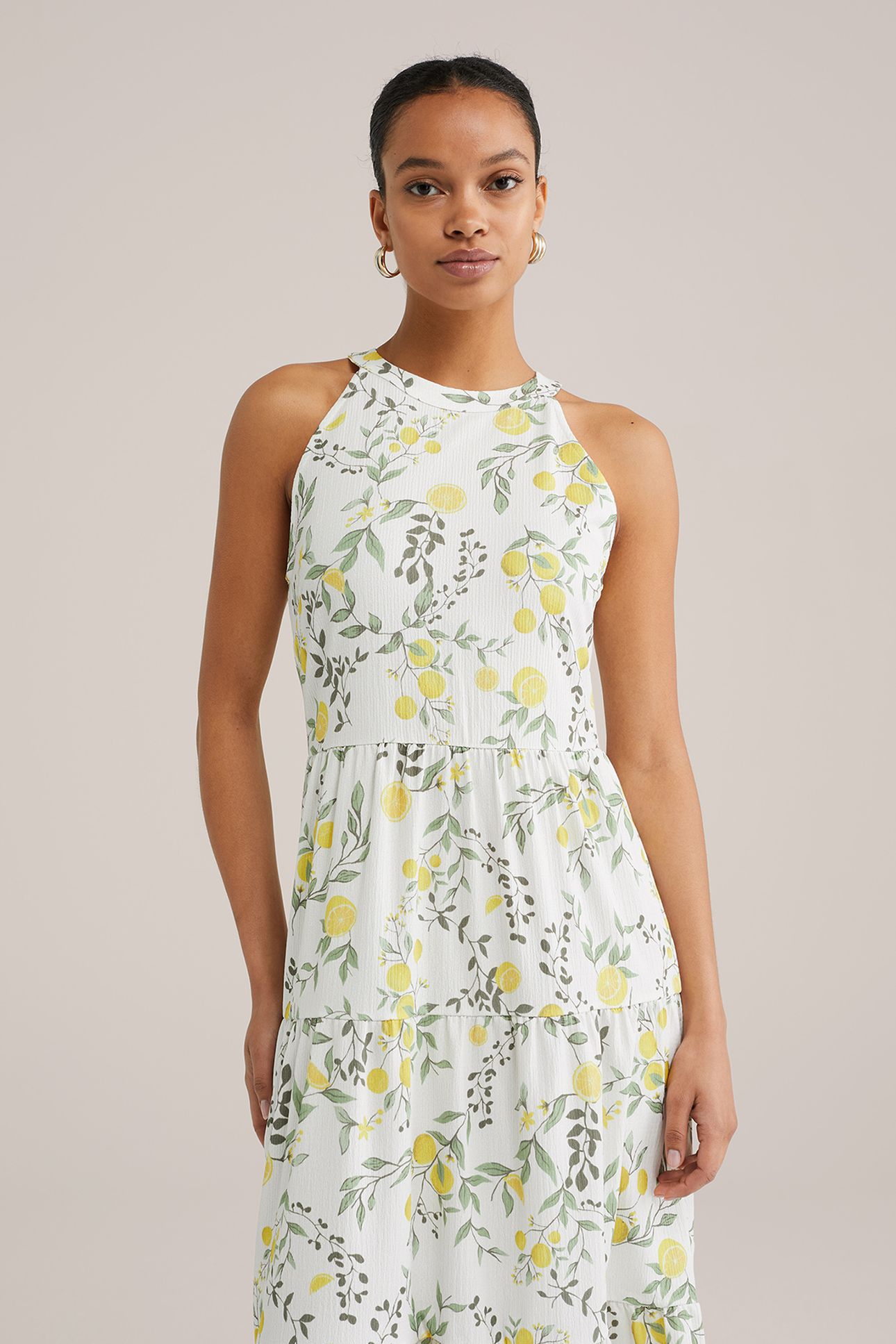 DRESS MID LENGTH YELLOW 4