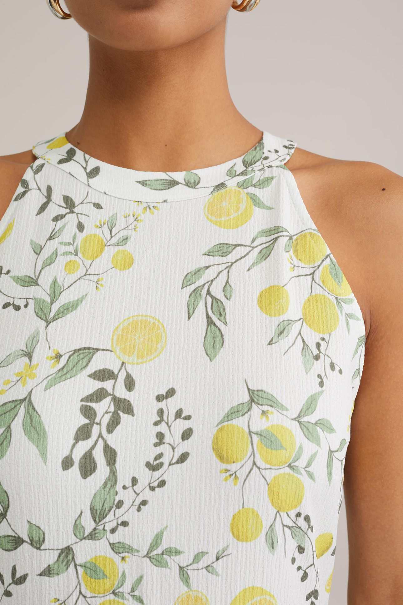 DRESS MID LENGTH YELLOW 5
