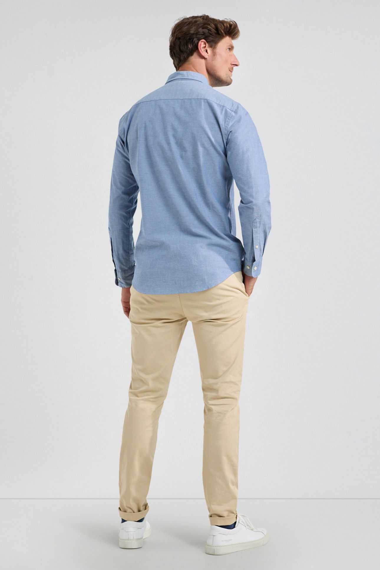 STRETCH OXFORD SHIRT NAVY 3