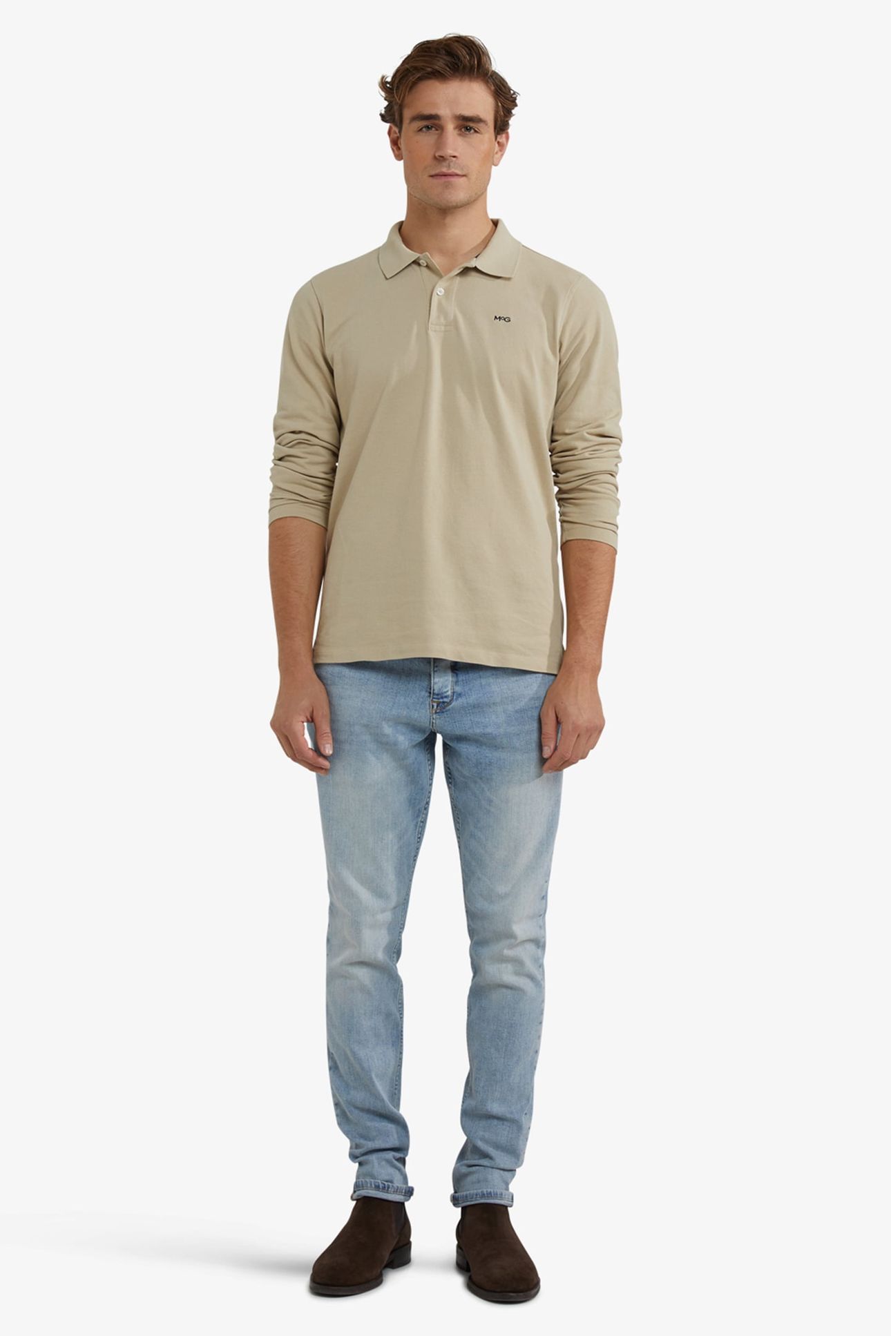CLASSIC POLO LONG SLEEVES SAND 2