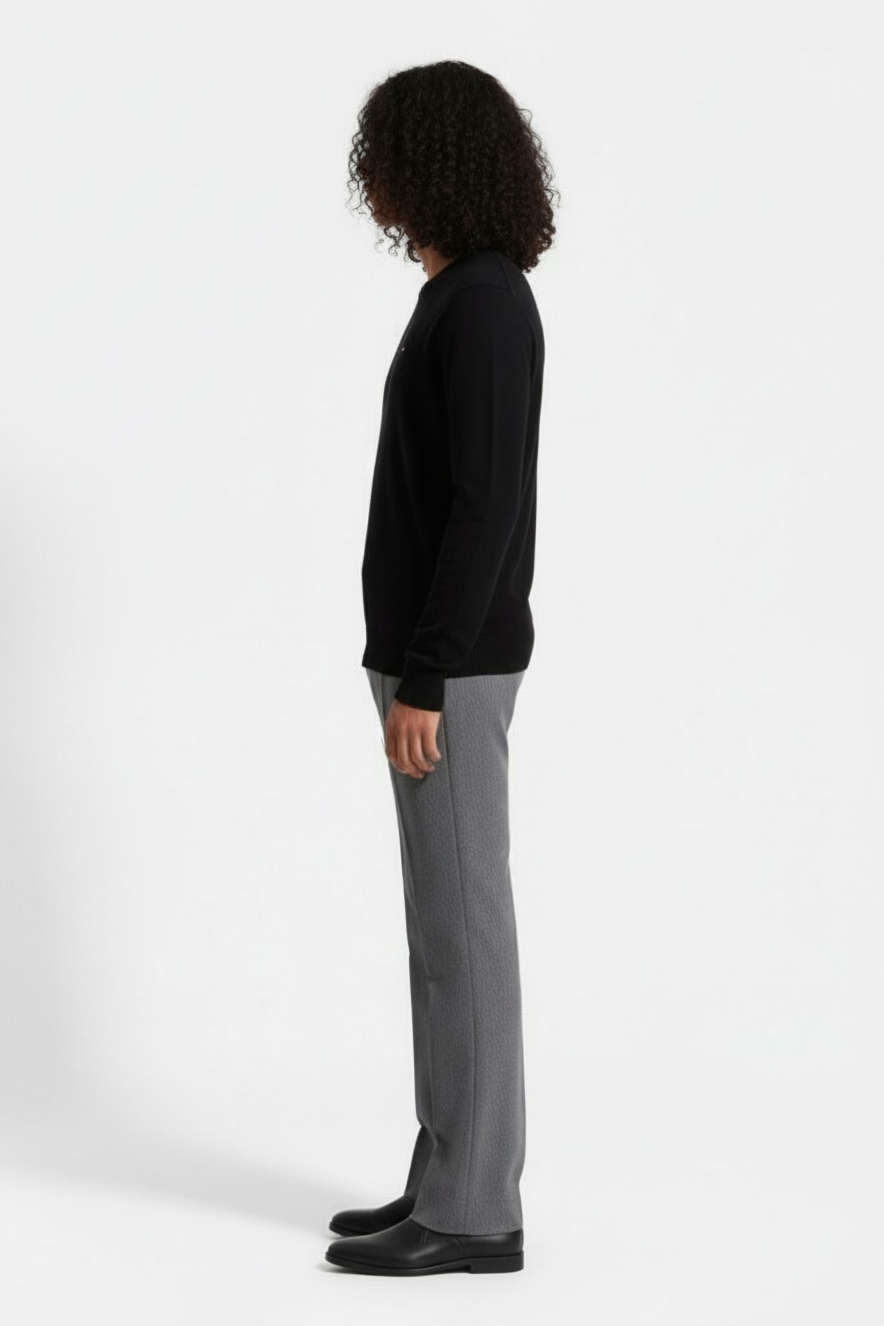 PIMA ORGANIC COTTON CASHMERE JUMPER BLACK 3