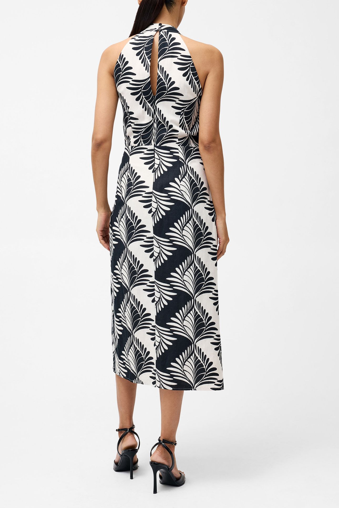 ARIETTE LIN BLEND CROSSO MIDI BLACK/CREAM 2
