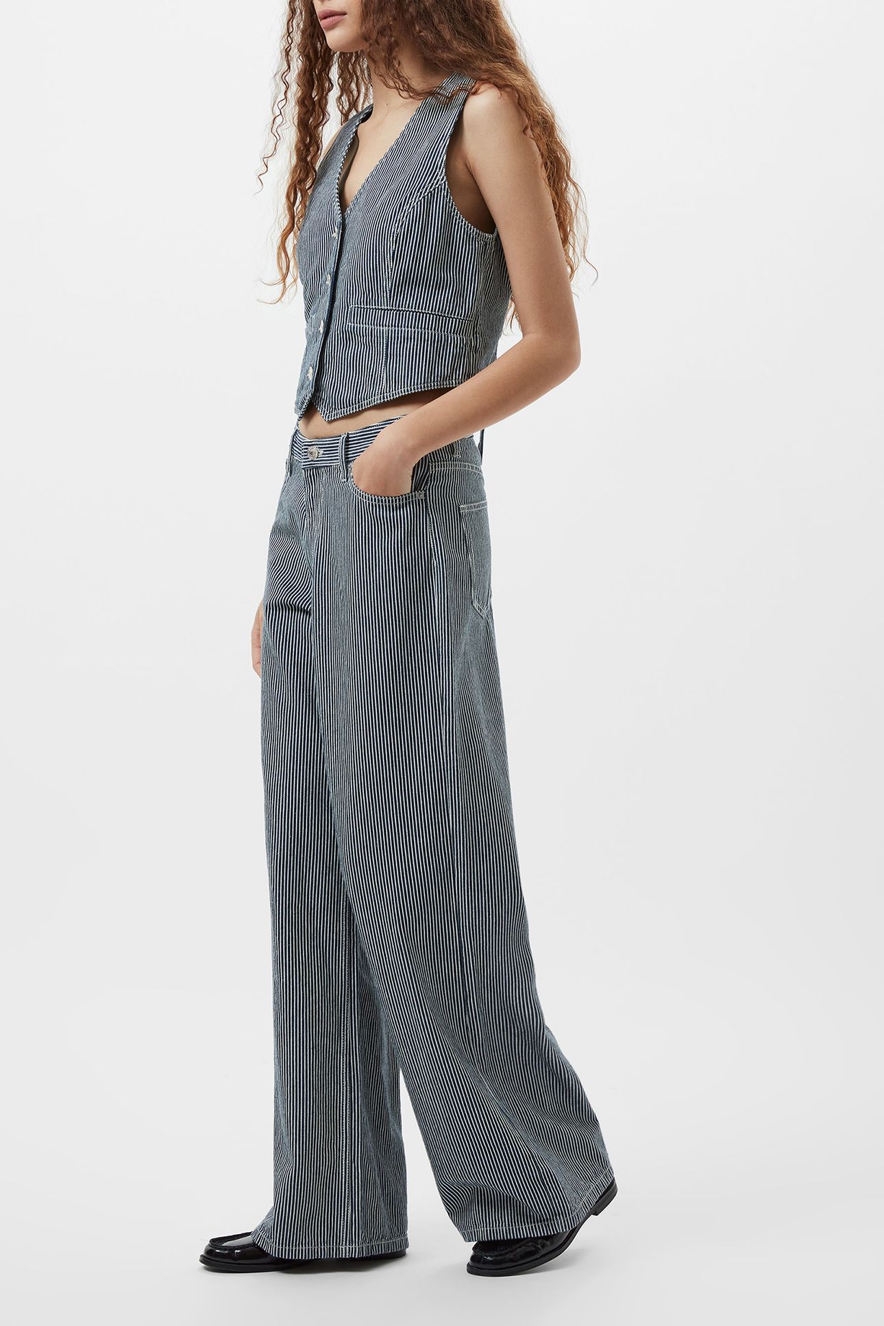 EVERETT STRIPE JEAN INDIGO/WHITE DENIM 3