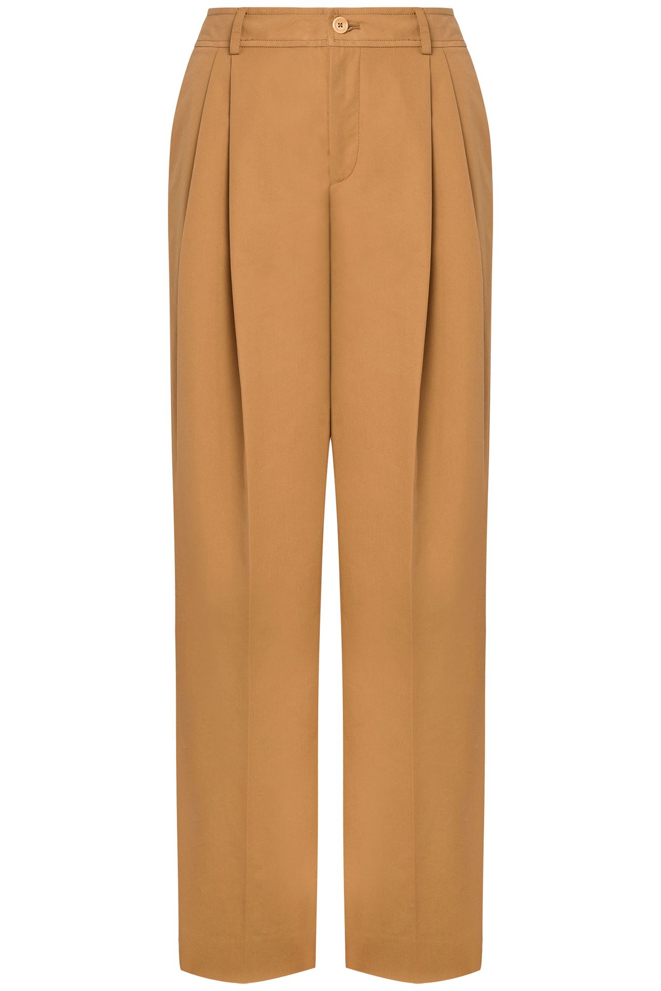 TROUSERS WITH PLEATS BROWN 3