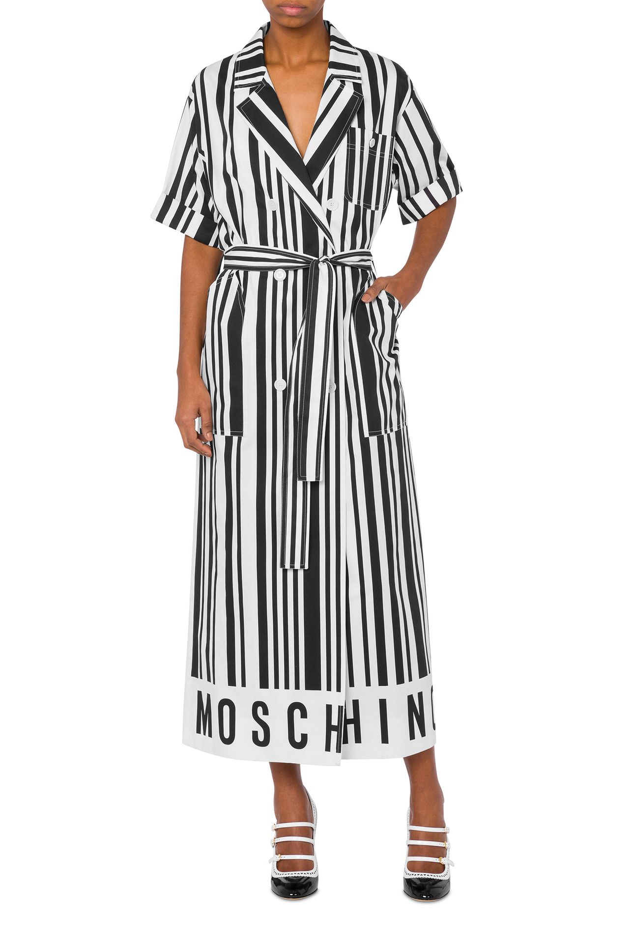 BARCODE ARCHIVE CAPSULE DRESS WHITE 1