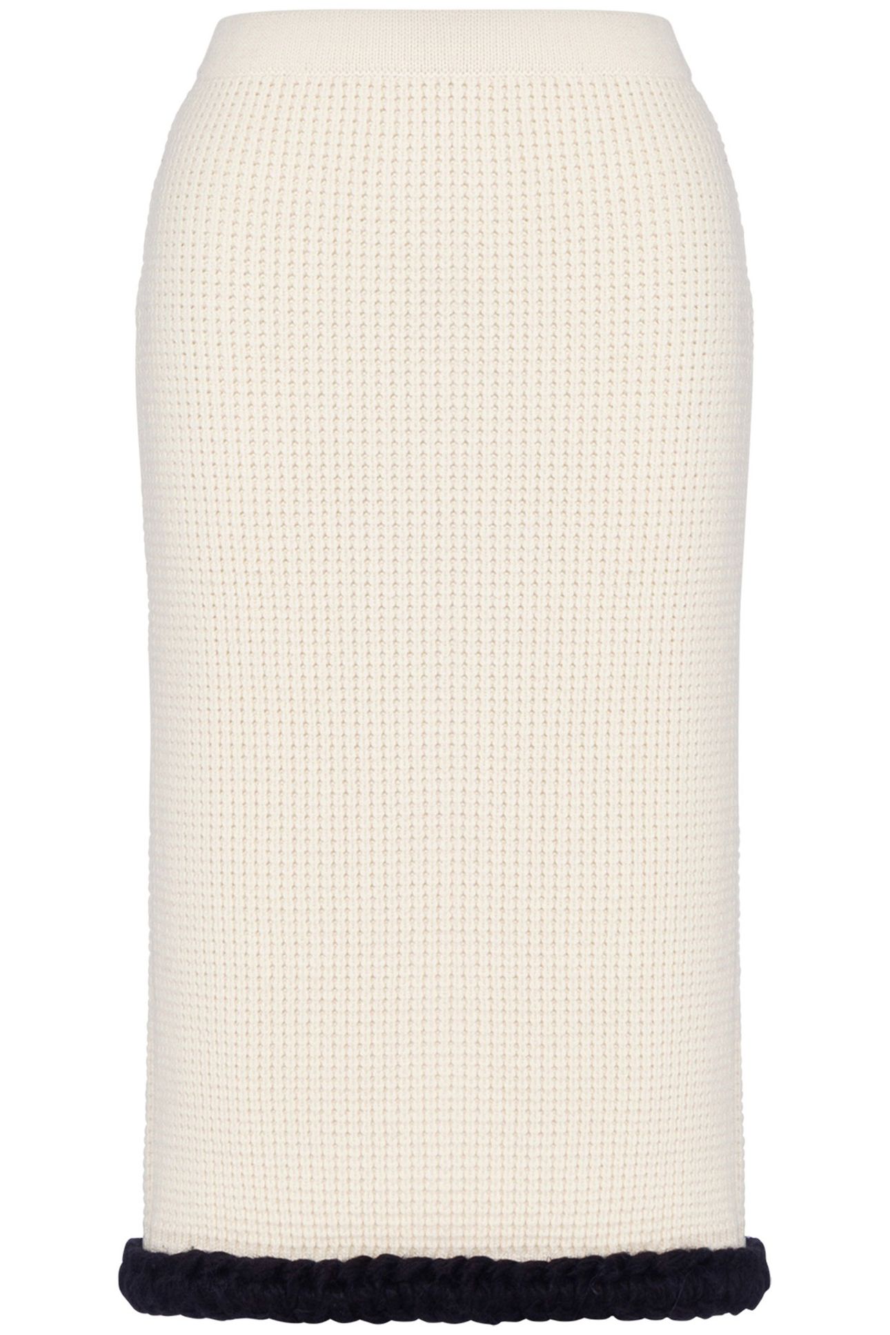 SUPERFINE LAMBSWOOL SKIRT WHITE 3