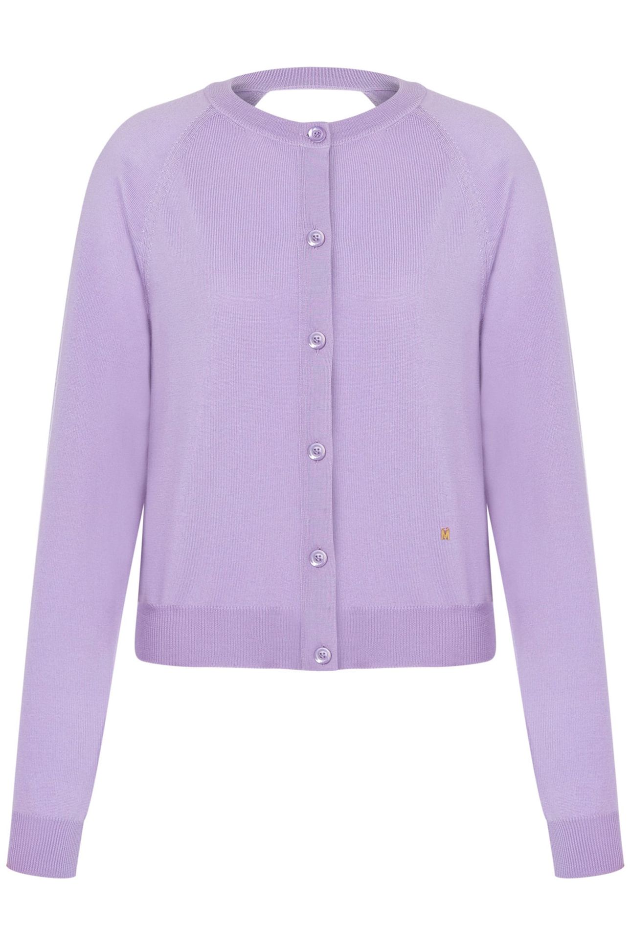 GOLDEN M WOOL CARDIGAN VIOLET 3