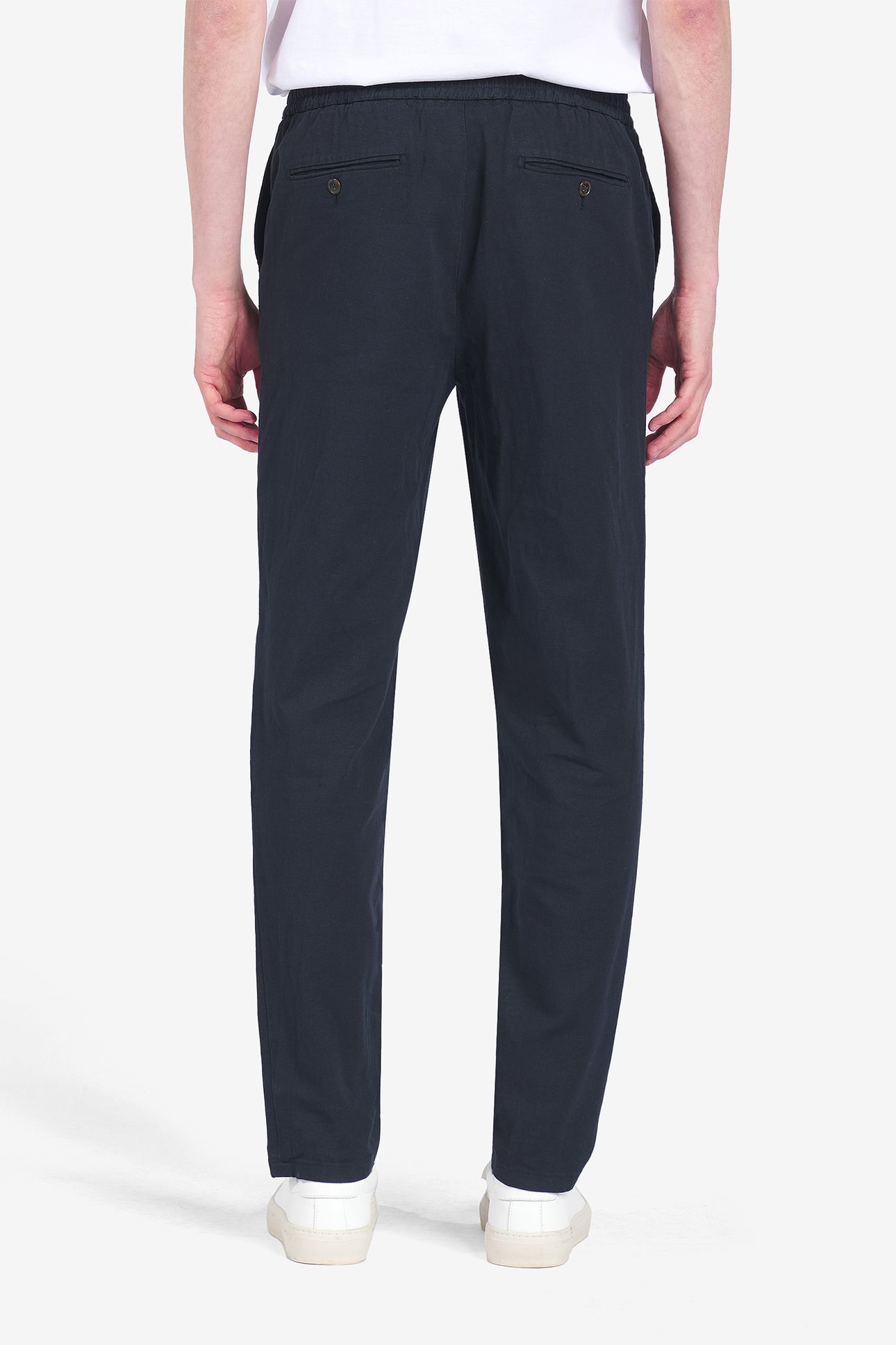 MONTREAL COTTON-LINEN STRETCH NAVY 2