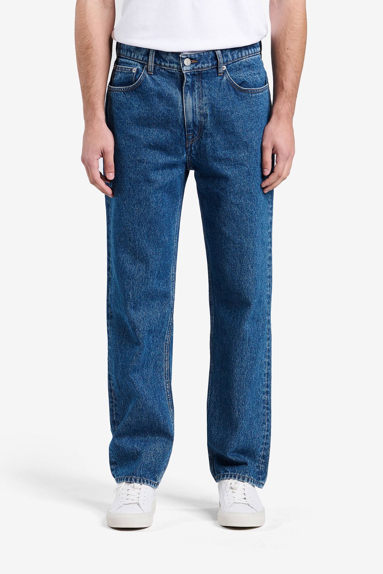 CARLIN DENIM COTTON MID BLUE 1